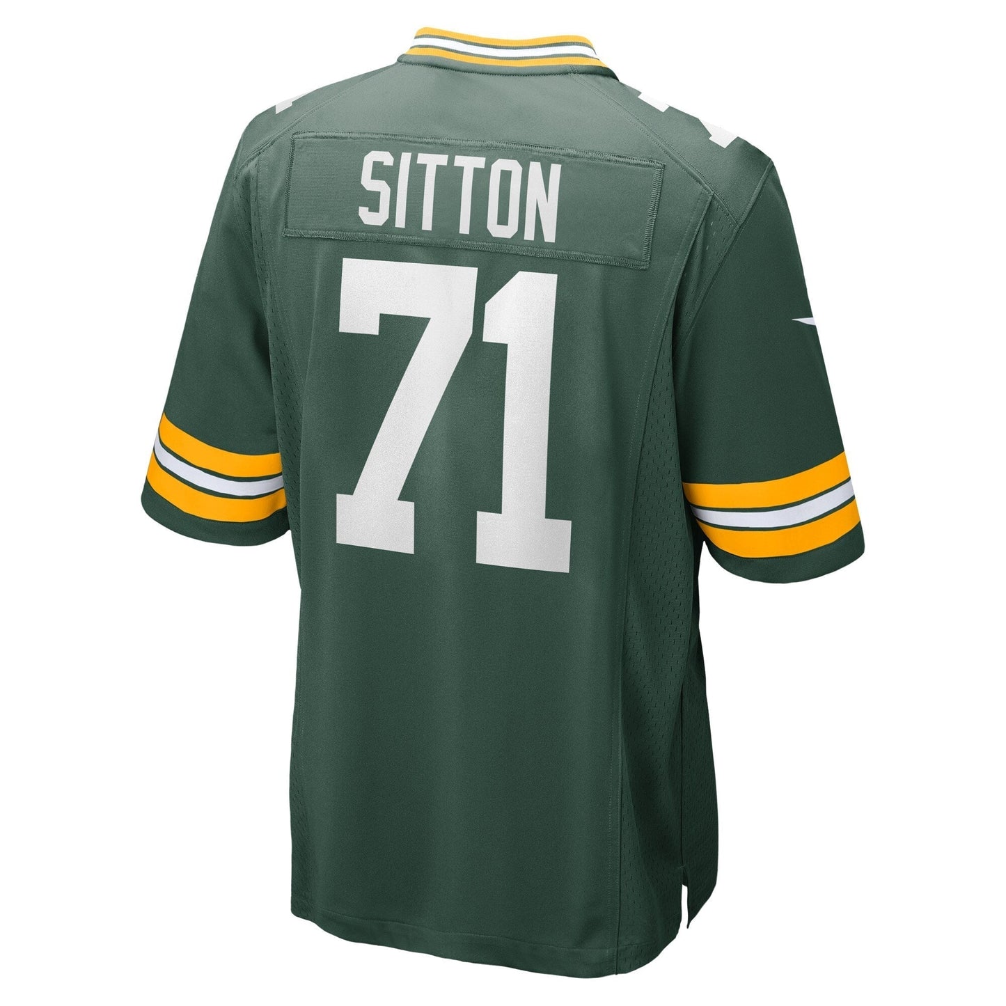 Josh Sitton Green Bay Packers Retired Game Jersey - Green football jersey product view 3