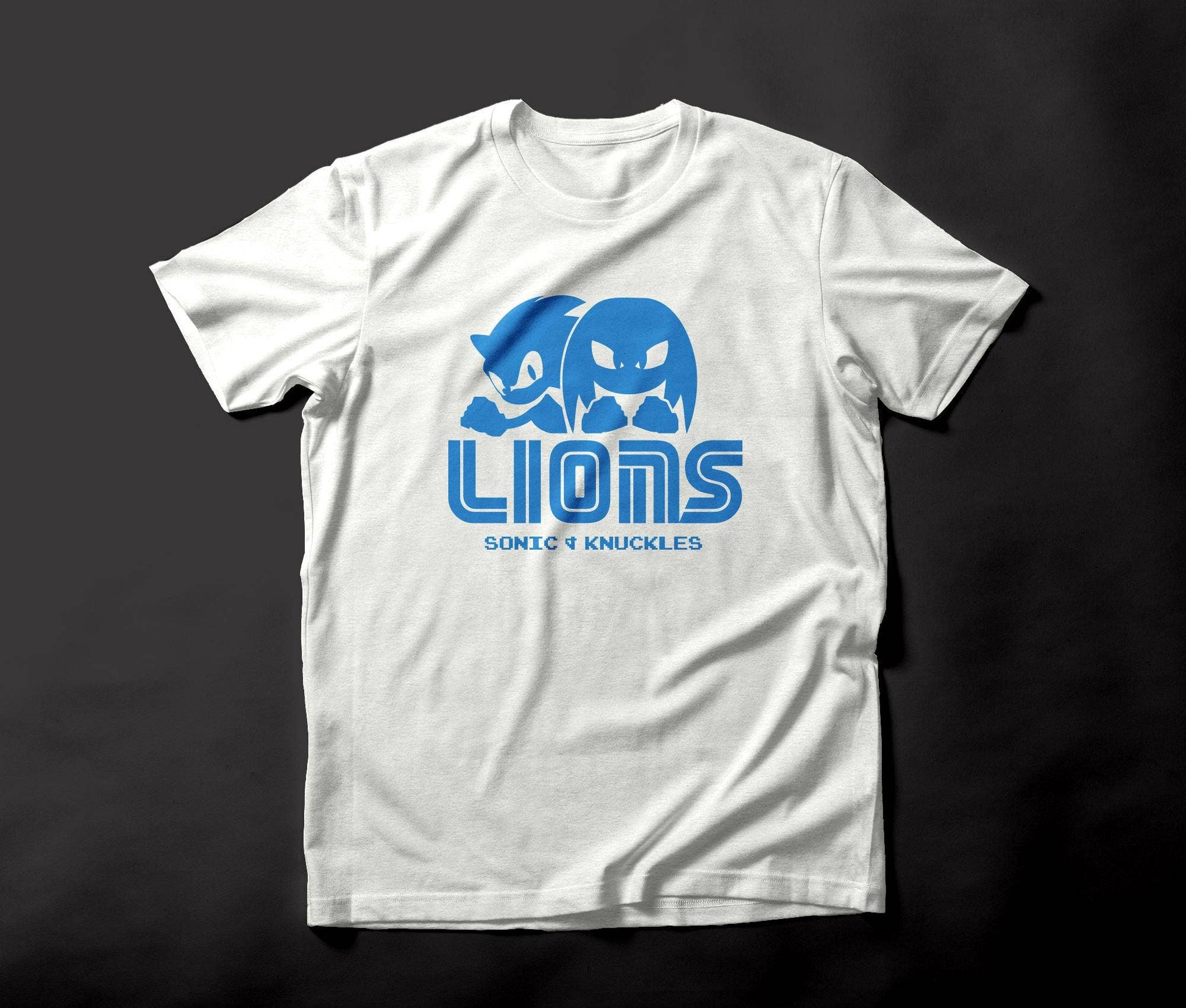 Lions Sonic & Knuckles Graphic Tee For Retro Fans Unisex T-shirt, Sweatshirt, Hoodie, Long Sleeve Tee - T-Shirt, Sweatshirt, Hoodie