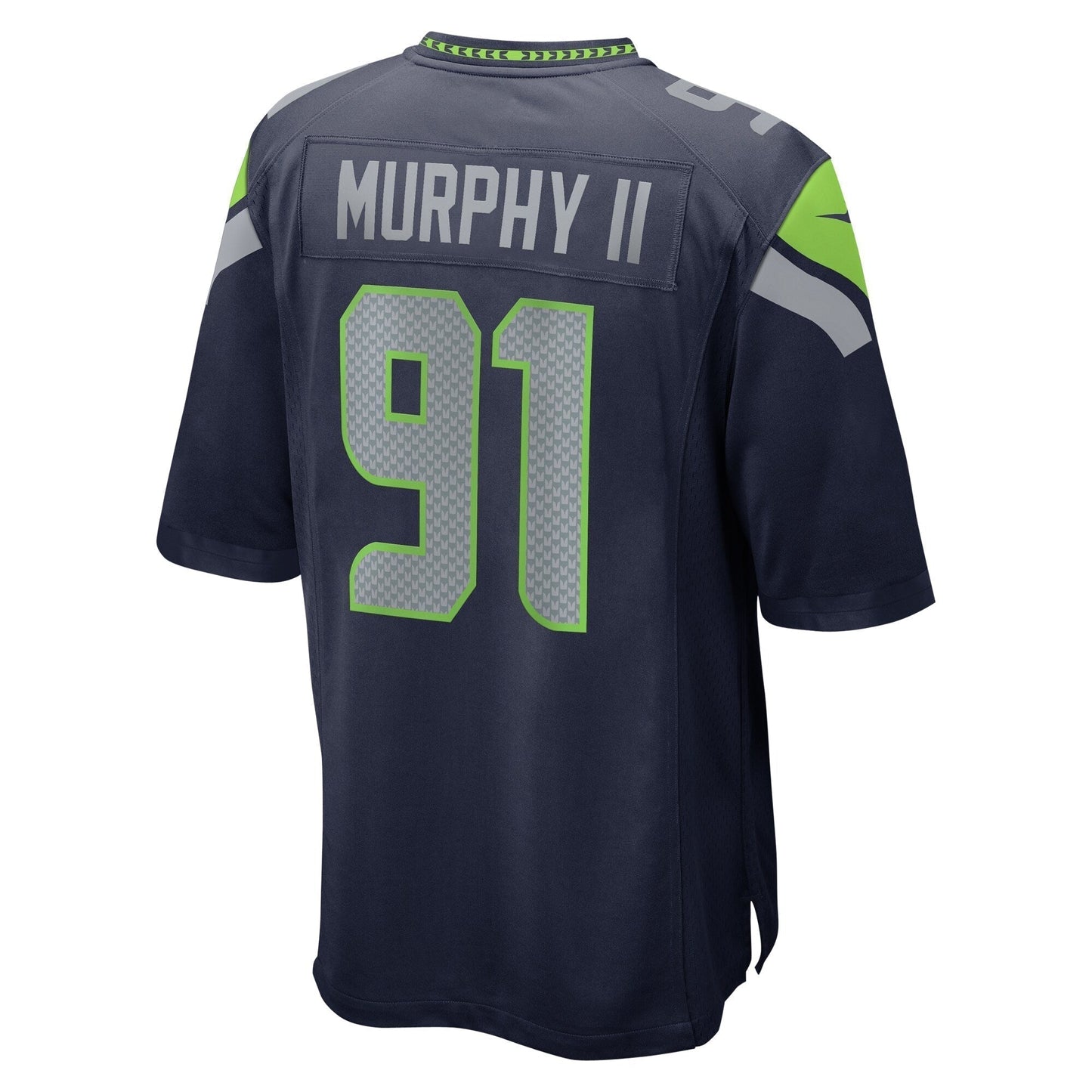 Byron Murphy II Seattle Seahawks Game Jersey - College Navy football jersey product view 3