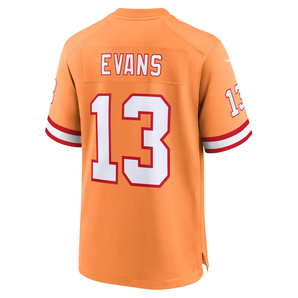 TB.Buccaneers #13 Mike Evans Orange Throwback Game Jersey football jersey product view 1