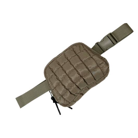 GZ-1511 Puffer Quilted Belt Bag Olive Green Unisex T-shirt, Sweatshirt, Hoodie, Long Sleeve Tee - T-Shirt, Sweatshirt, Hoodie