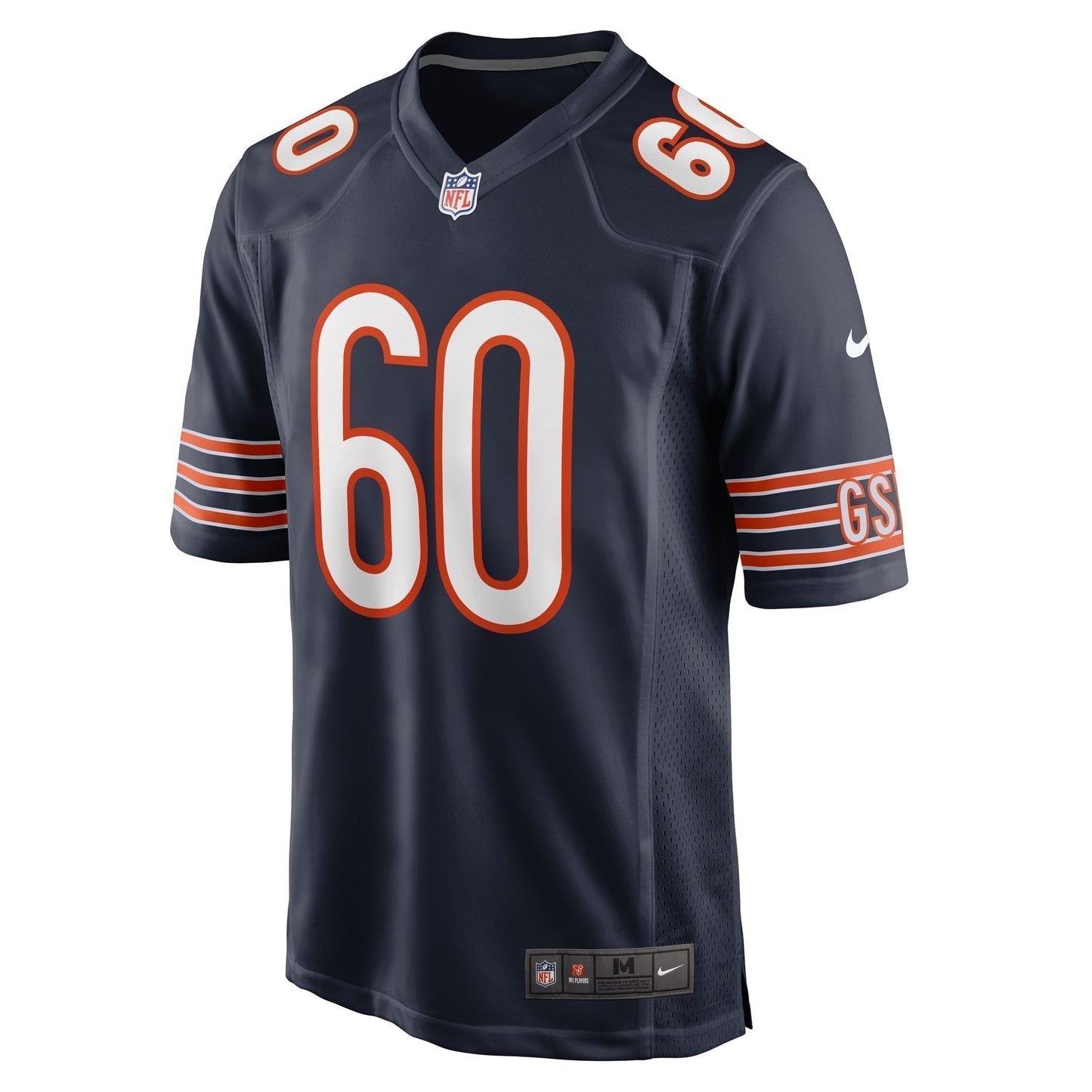 Bill Murray Chicago Bears Team Game Jersey - Navy football jersey product view 2