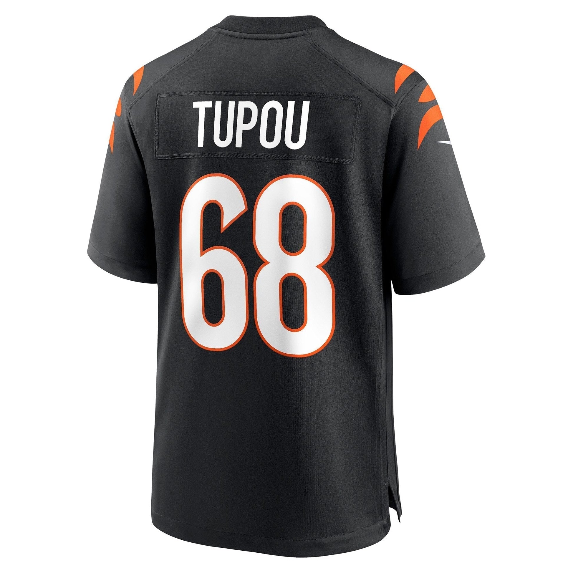 Josh Tupou Cincinnati Bengals Game Jersey - Black football jersey product view 3