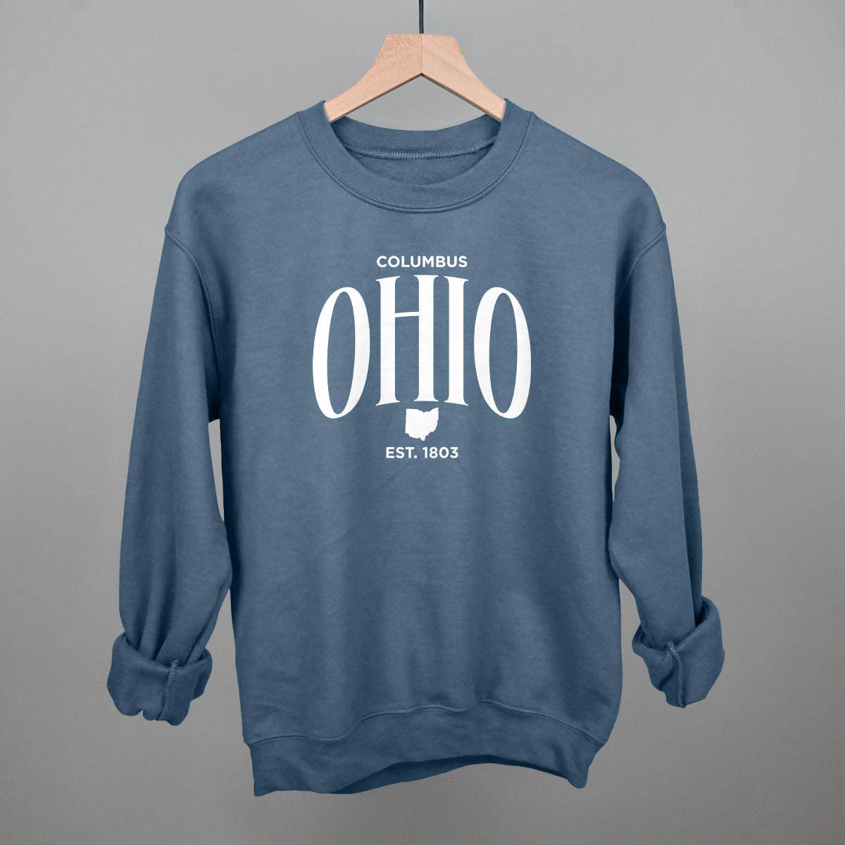 Ohio Est. 1803 (White) Unisex T-shirt, Sweatshirt, Hoodie, Long Sleeve Tee - T-Shirt, Sweatshirt, Hoodie