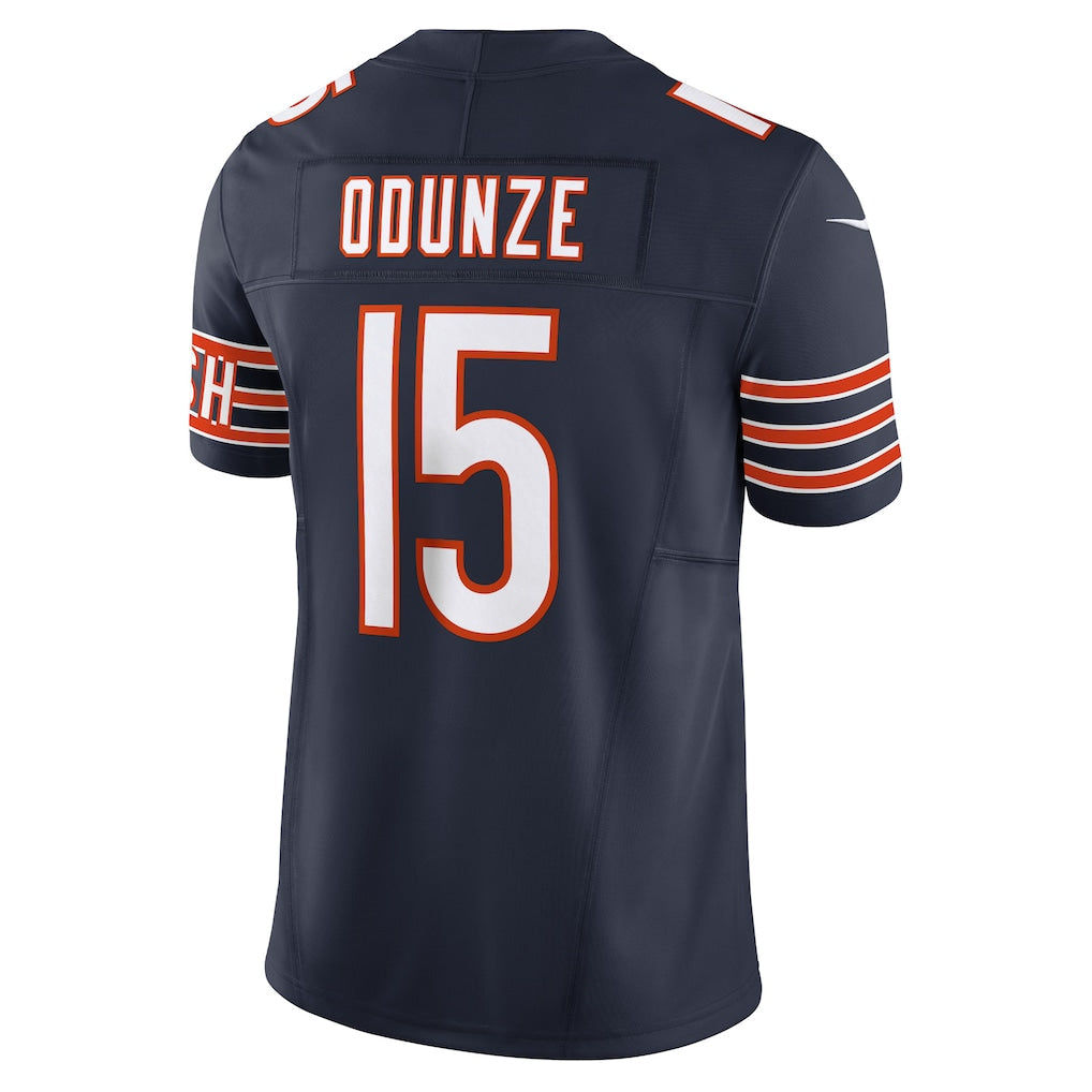 C.Bears #15 Rome Odunze Navy Vapor F.U.S.E. Limited Jersey football jersey product view 1