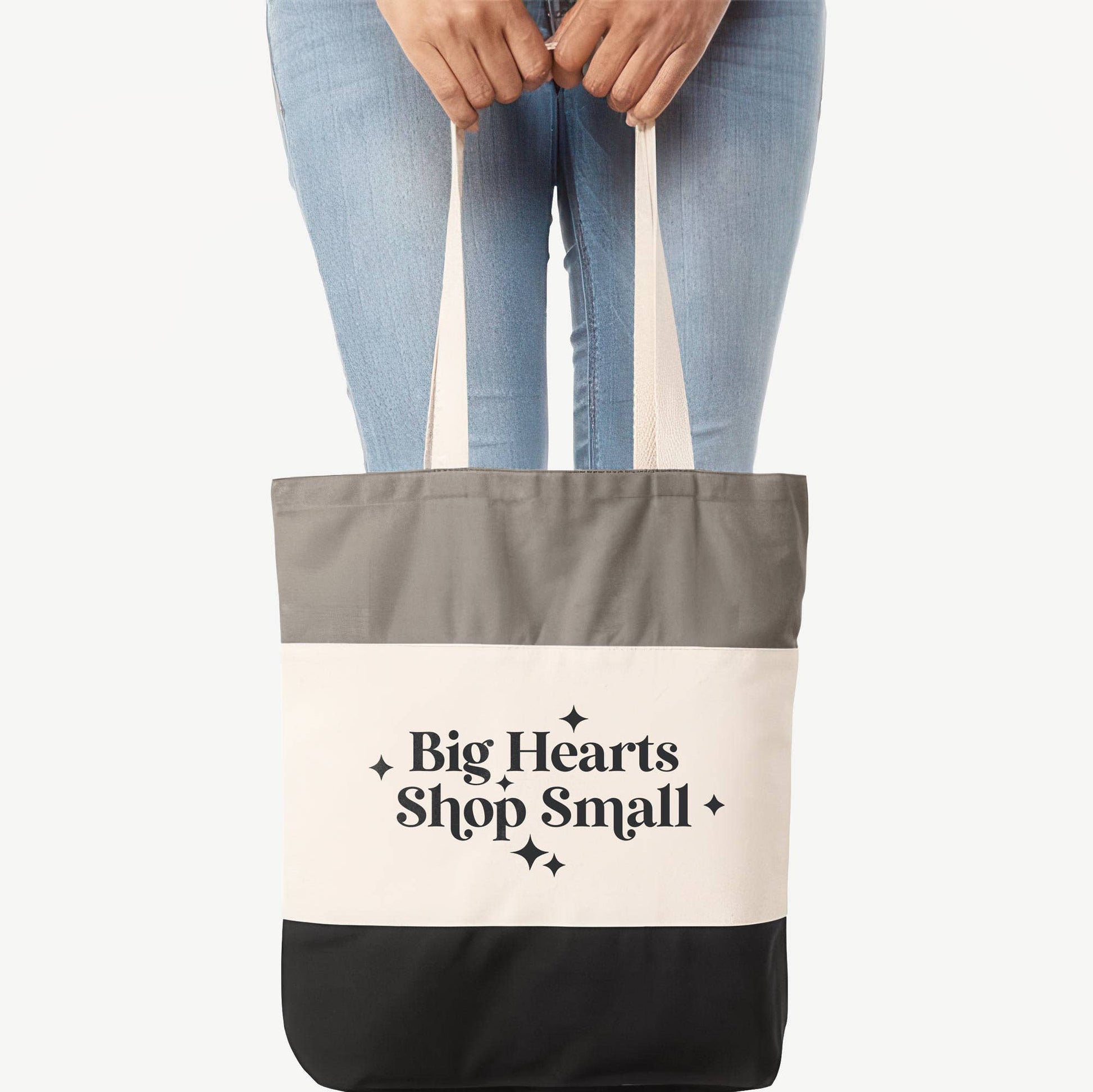 Big Hearts Shop Small Reusable Tote Bag Unisex T-shirt, Sweatshirt, Hoodie, Long Sleeve Tee - T-Shirt, Sweatshirt, Hoodie