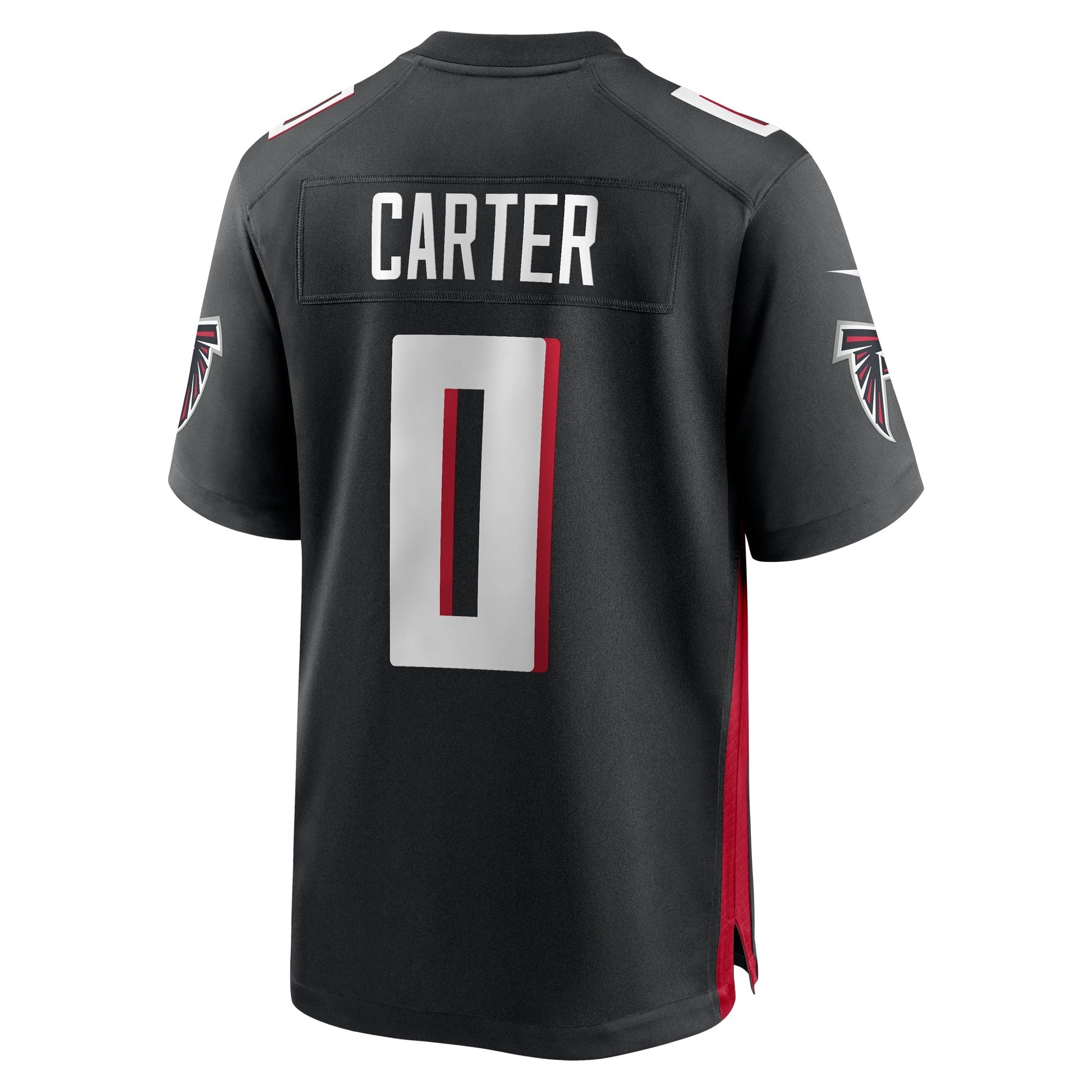 Lorenzo Carter Atlanta Falcons Game Jersey - Black football jersey product view 3
