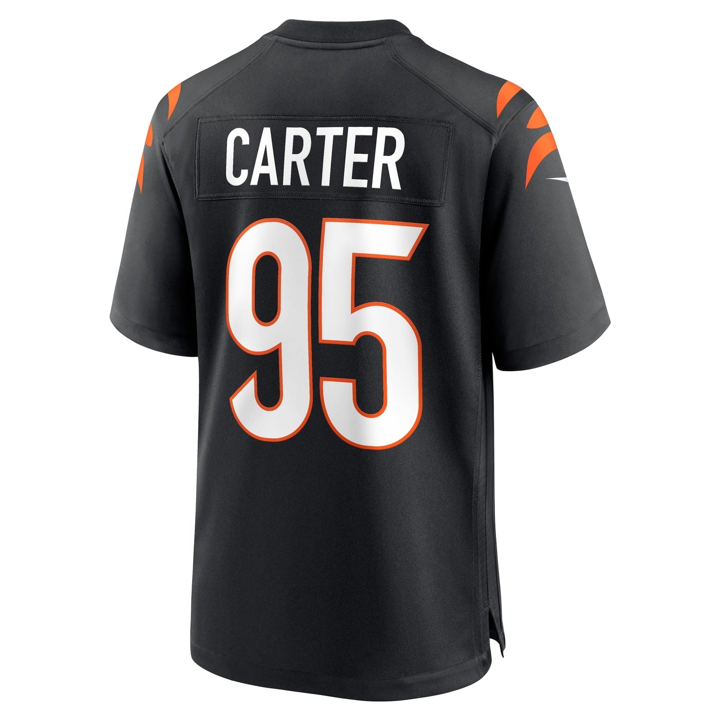 Zach Carter Cincinnati Bengals Game Jersey - Black football jersey product view 3