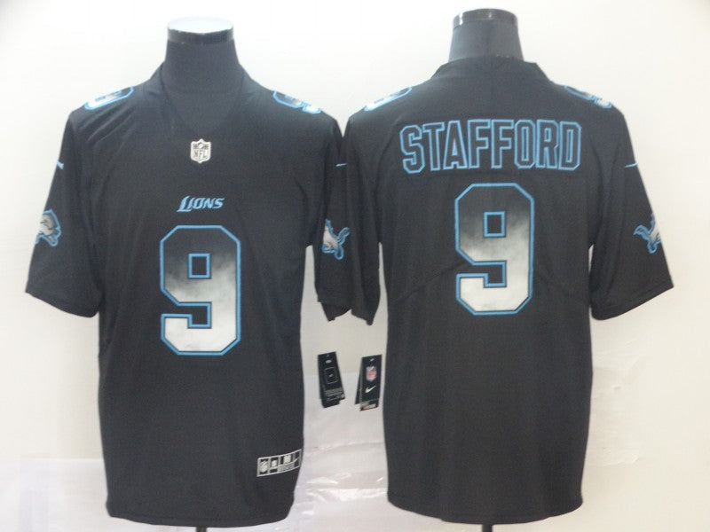 Men's Detroit Lions Matthew Stafford #9 Black Alternate Game Jersey1 football jersey product view 1