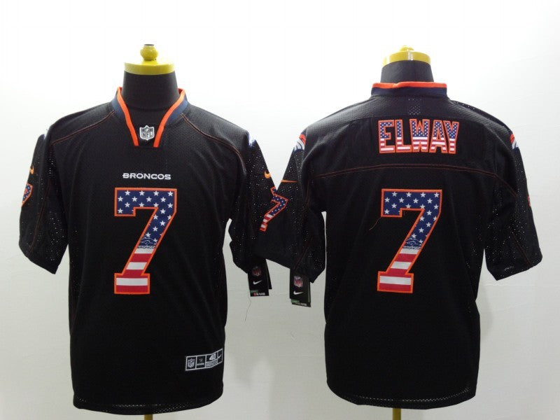 Men's Denver Broncos John Elway #7 Black Game Jersey1 football jersey product view 1