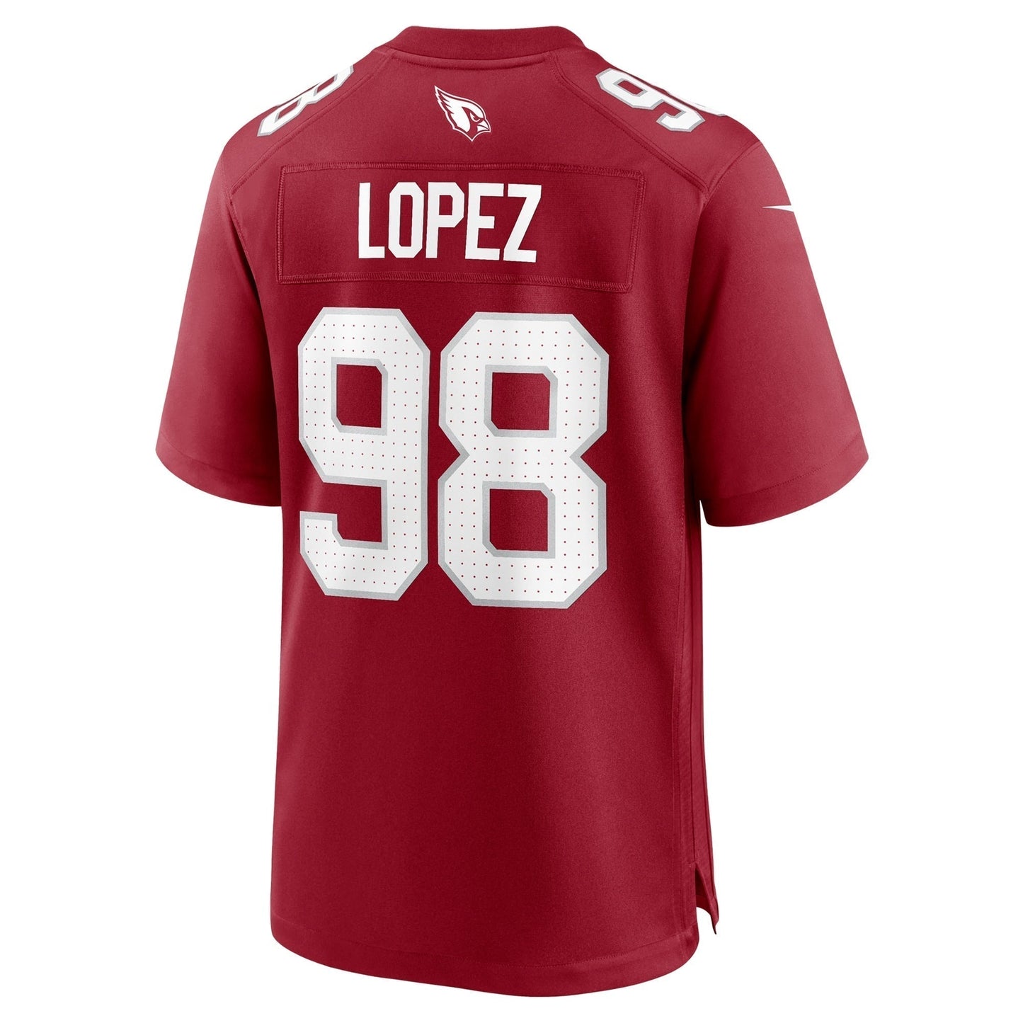 Roy Lopez Arizona Cardinals Team Game Jersey - Cardinal football jersey product view 3