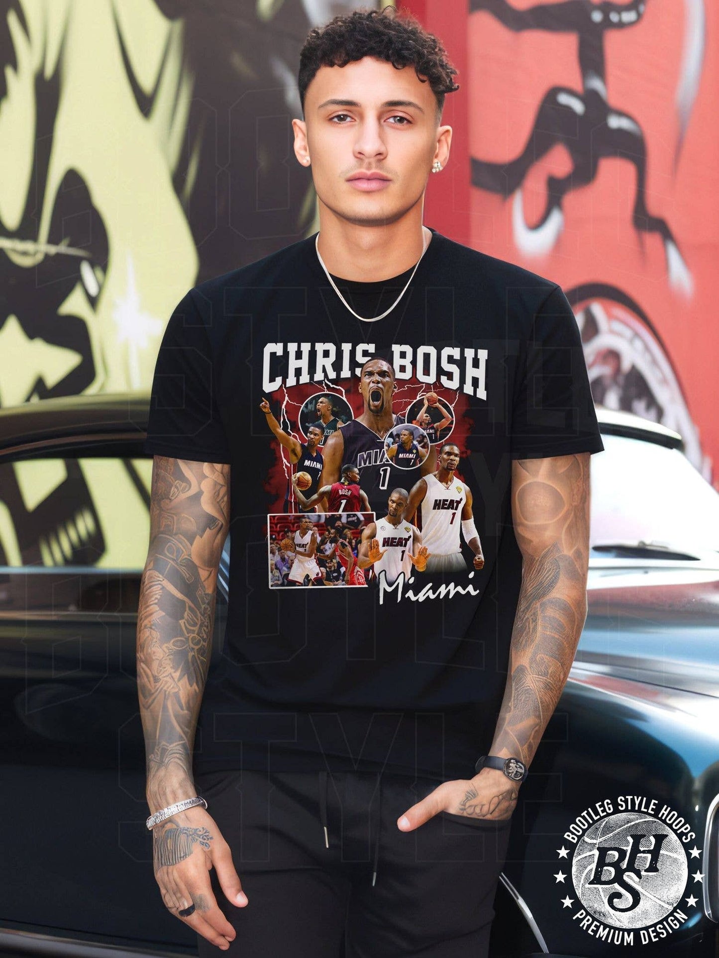 Chris Bosh Vintage 90S Bootleg Style Rap Tee Miami Fan Shirt Unisex T-shirt, Sweatshirt, Hoodie, Long Sleeve Tee - T-Shirt, Sweatshirt, Hoodie