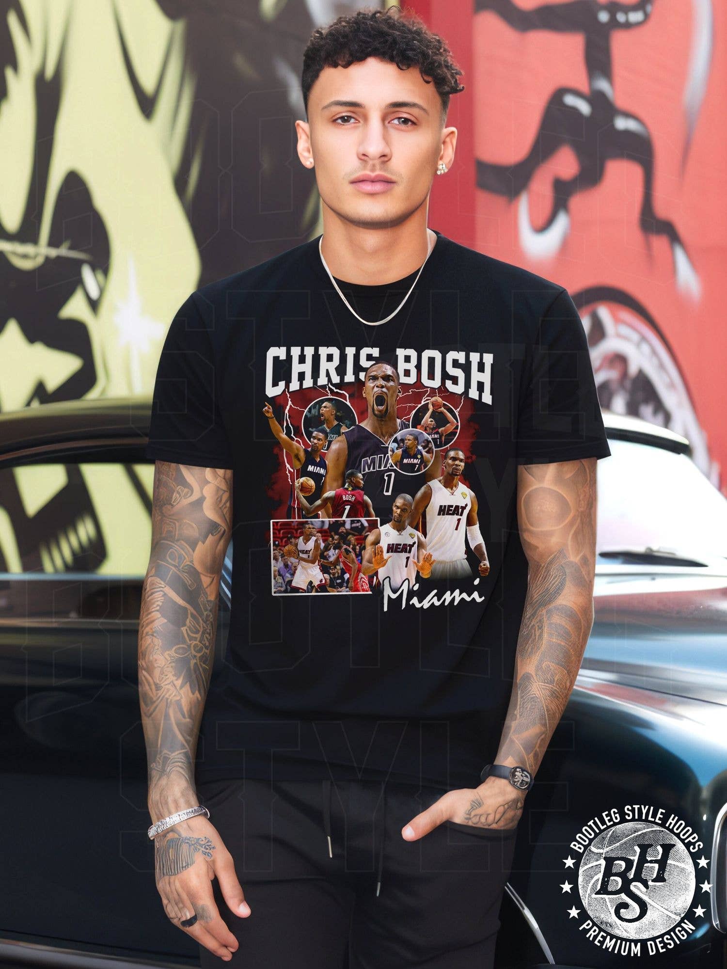 Chris Bosh Vintage 90S Bootleg Style Rap Tee Miami Fan Shirt Unisex T-shirt, Sweatshirt, Hoodie, Long Sleeve Tee - T-Shirt, Sweatshirt, Hoodie
