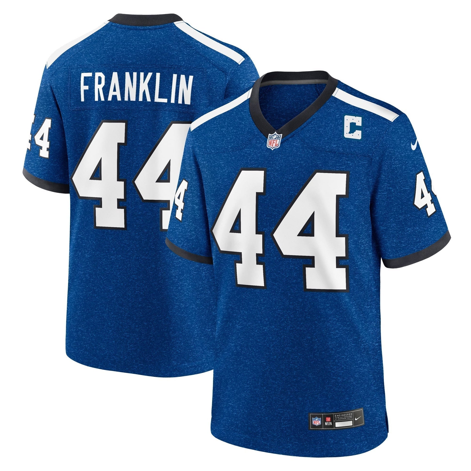 Zaire Franklin Indianapolis Colts Indiana Nights Alternate Game Jersey - Royal football jersey product view 1