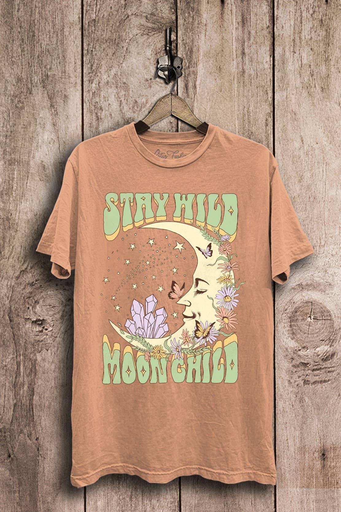 Stay Wild Moon Child Graphic Top Unisex T-shirt, Sweatshirt, Hoodie, Long Sleeve Tee - T-Shirt, Sweatshirt, Hoodie