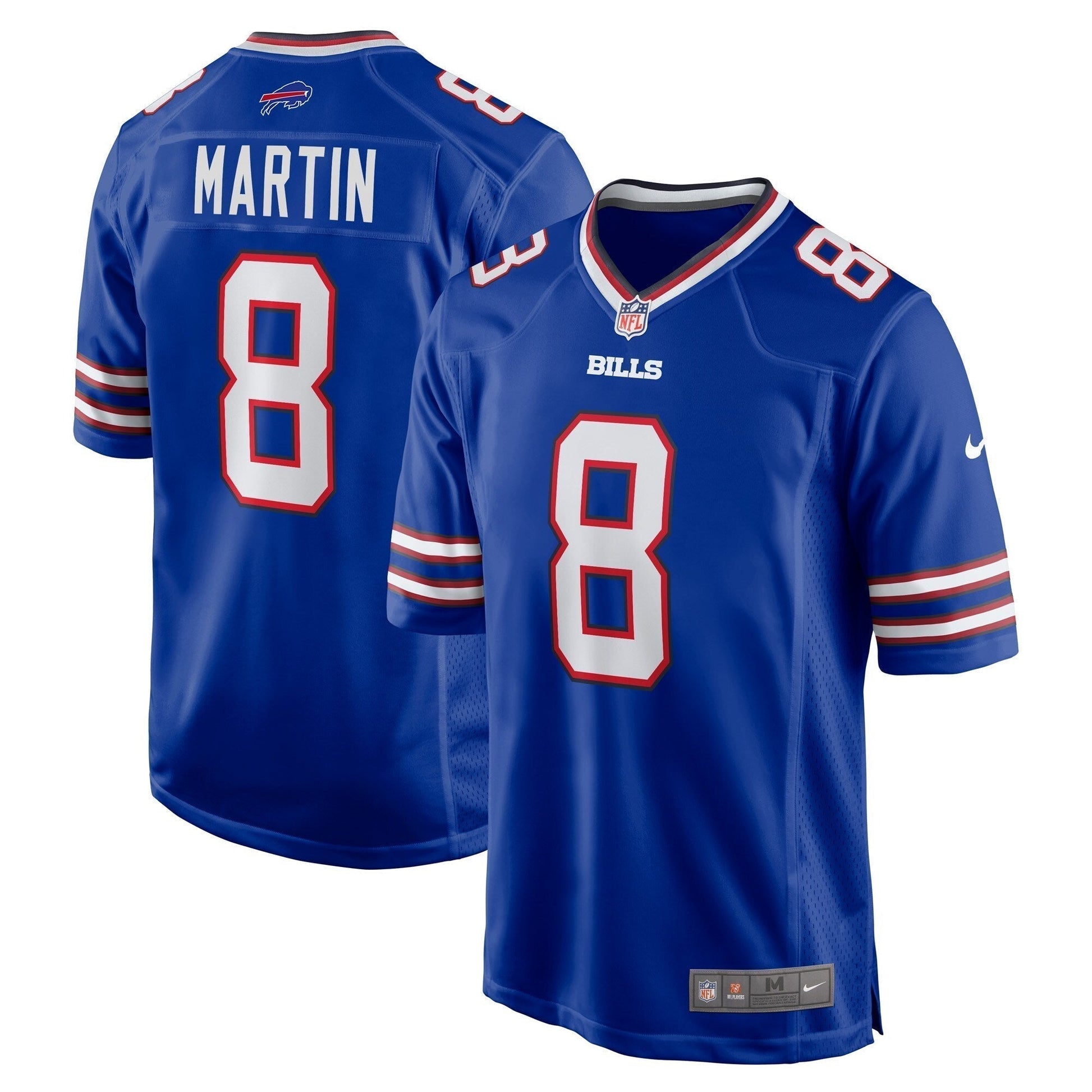 Sam Martin Buffalo Bills Game Jersey - Royal football jersey product view 1