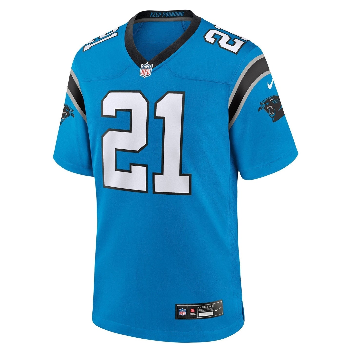 Jeremy Chinn Carolina Panthers Alternate Game Jersey - Blue football jersey product view 2