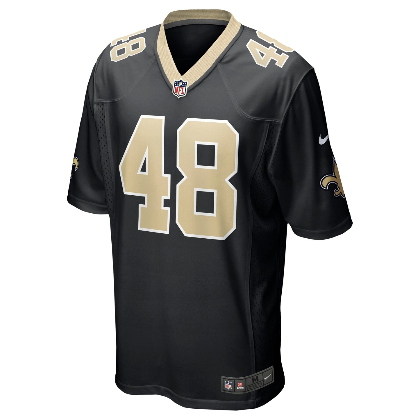 J.T. Gray New Orleans Saints Game Jersey - Black football jersey product view 2