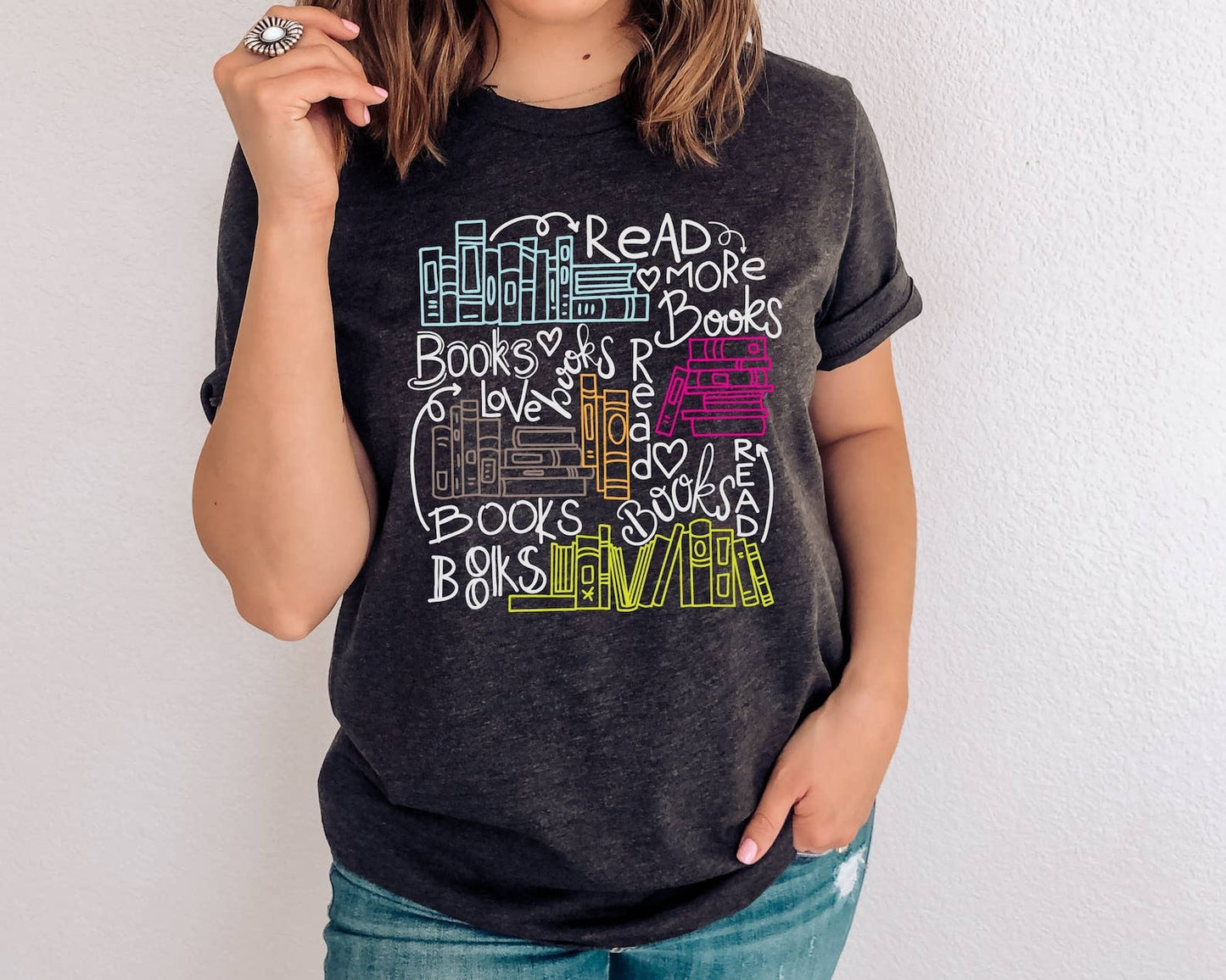 Read More Books T-Shirt Unisex T-shirt, Sweatshirt, Hoodie, Long Sleeve Tee - T-Shirt, Sweatshirt, Hoodie