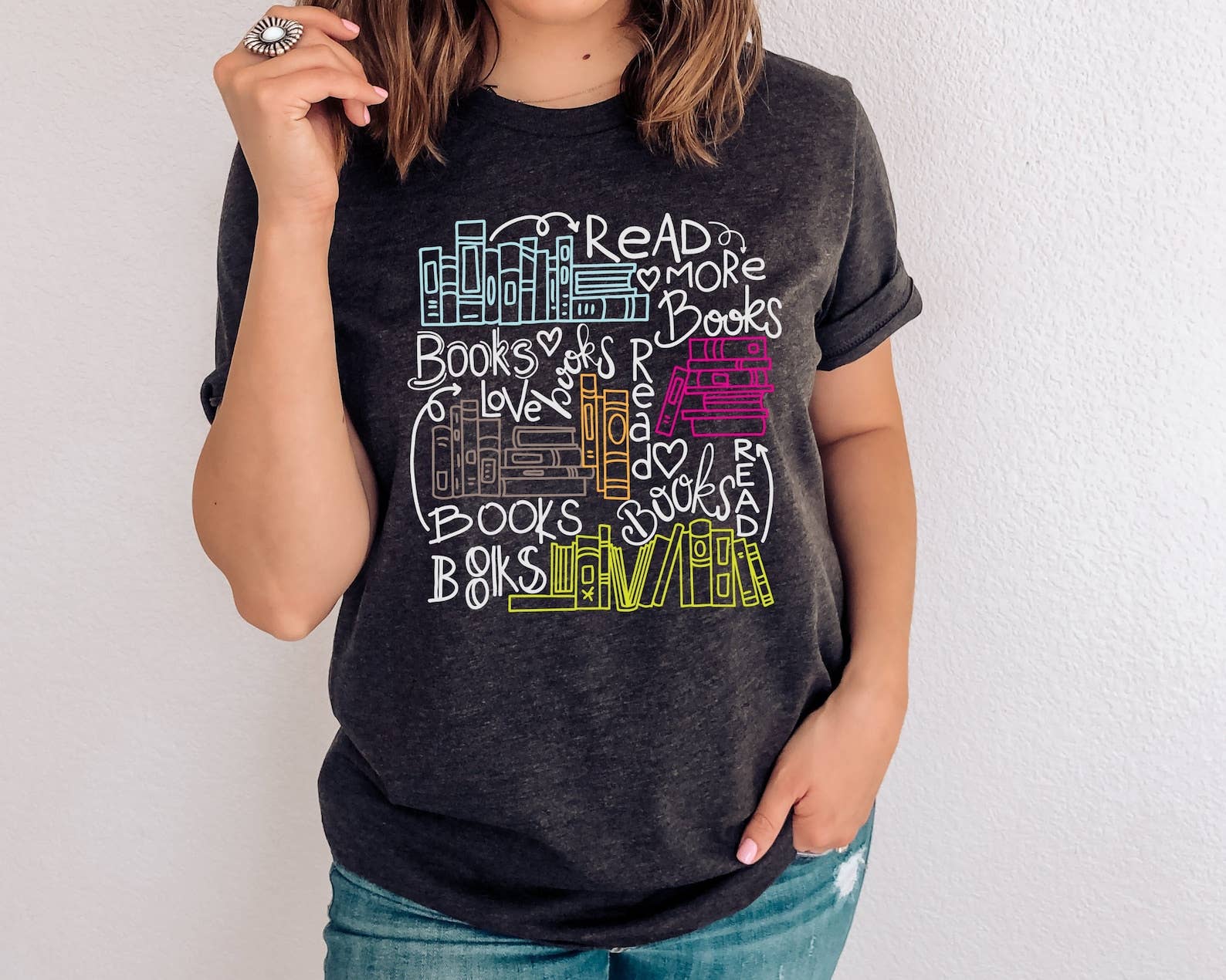 Read More Books T-Shirt Unisex T-shirt, Sweatshirt, Hoodie, Long Sleeve Tee - T-Shirt, Sweatshirt, Hoodie