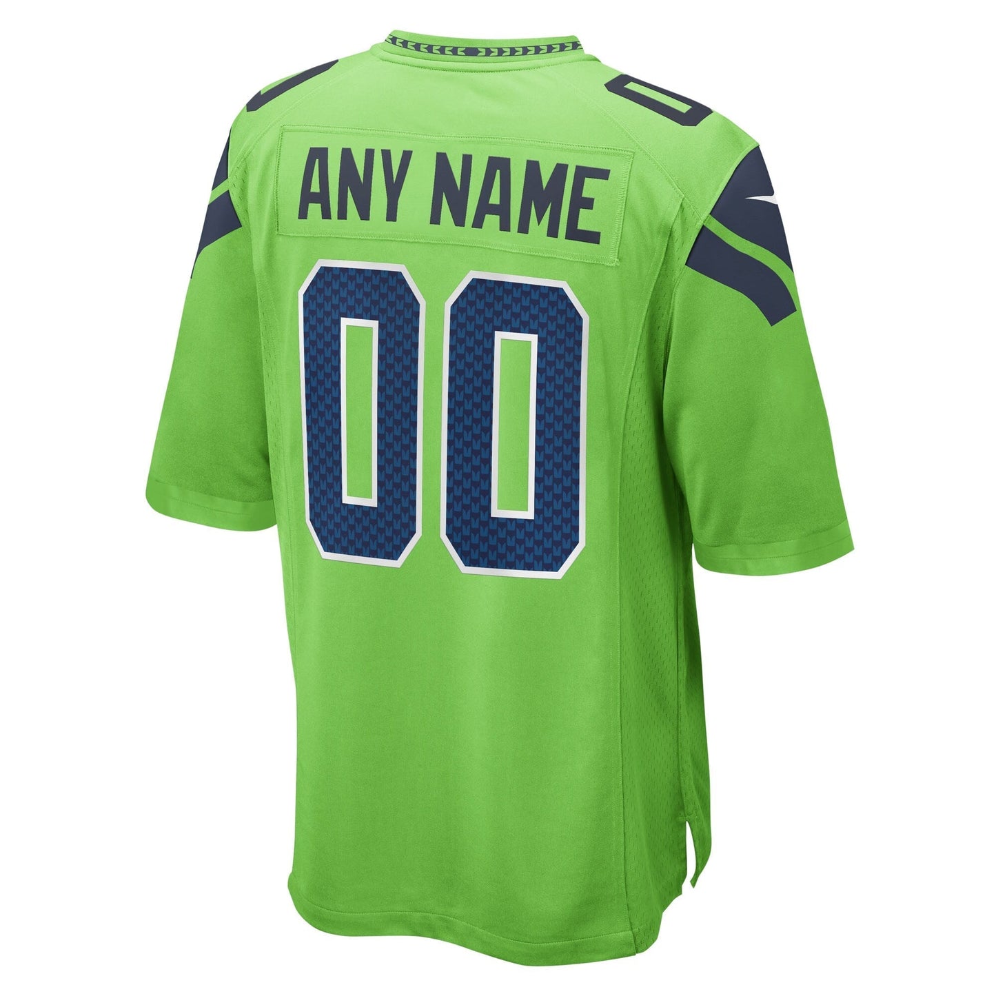 Seattle Seahawks Neon Green 50th Season Alternate Custom Game Jersey football jersey product view 1
