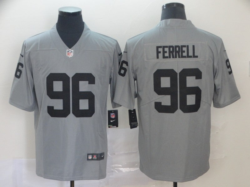 Men's Las Vegas Raiders Clelin Ferrell #96 Gray Inverted Legend Jersey1 football jersey product view 1