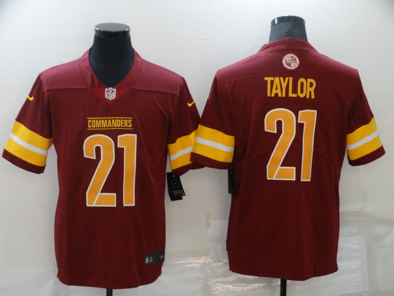 Men's Washington Commanders Sean Taylor #21 Burgundy 2022 Home Retired Player Limited Jersey1 football jersey product view 1