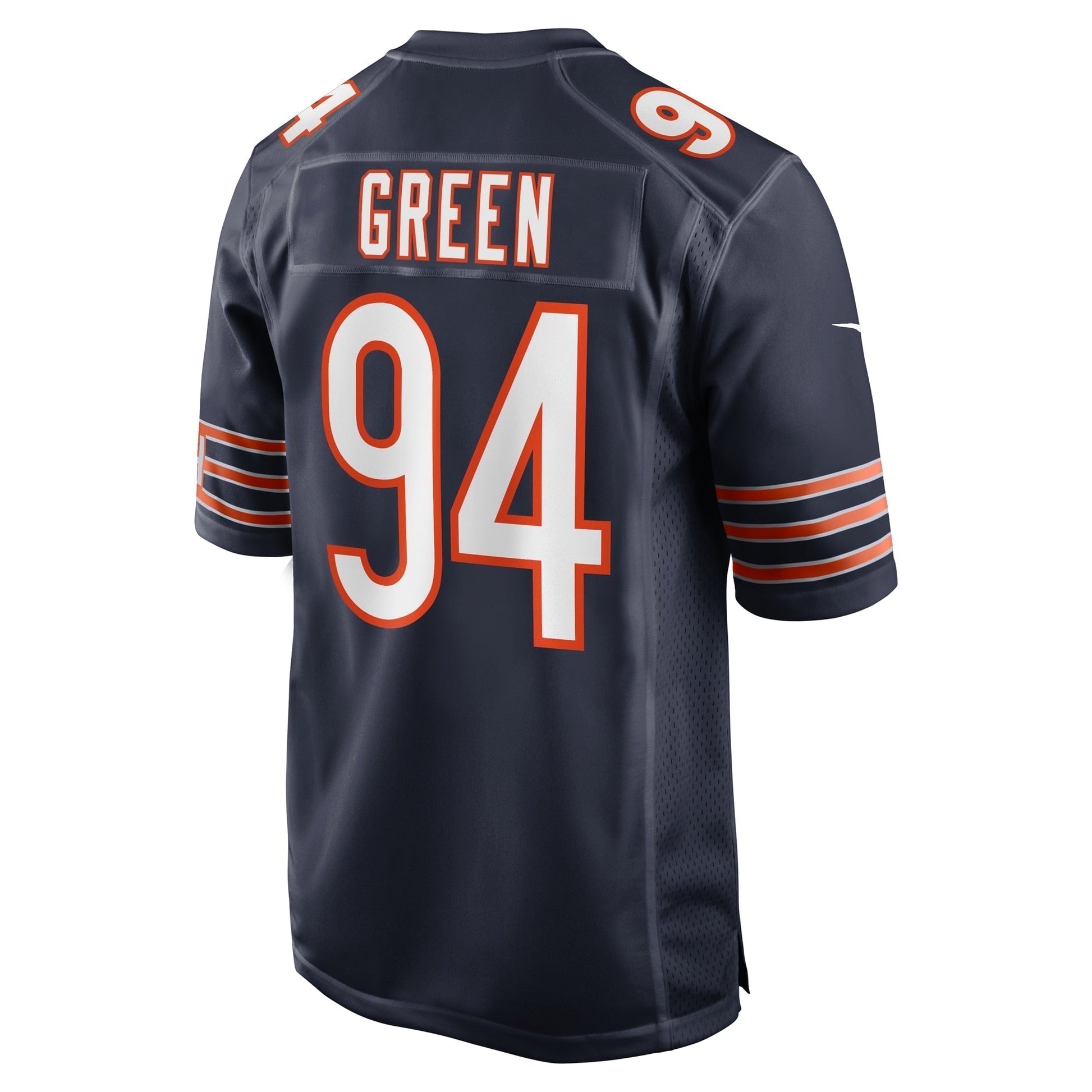 Rasheem Green Chicago Bears Game Jersey - Navy football jersey product view 3