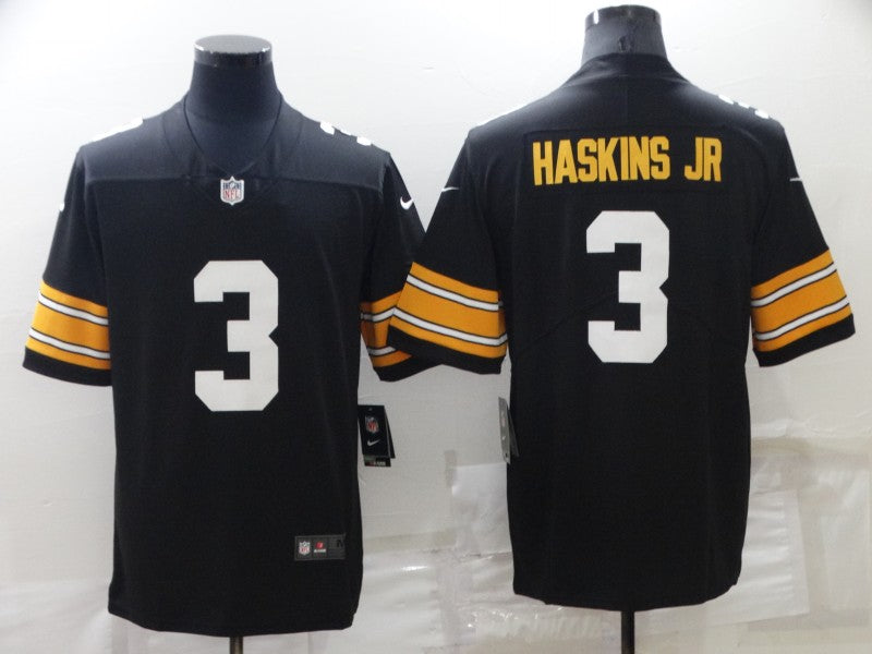 Men's Pittsburgh Steelers Dwayne Haskins Jr. Black Player Game Jersey football jersey product view 1