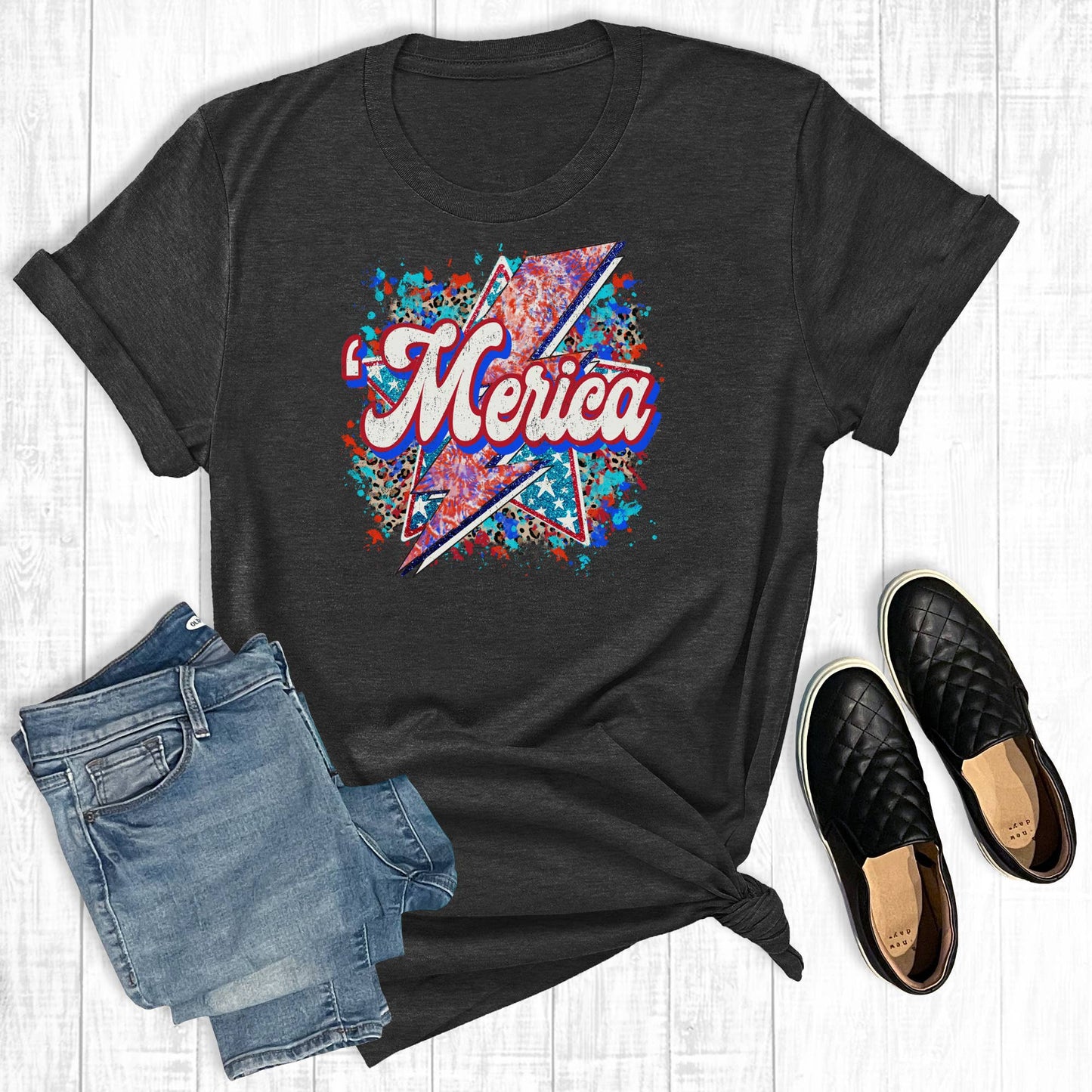 Merica Rock Star Unisex T-shirt, Sweatshirt, Hoodie, Long Sleeve Tee - T-Shirt, Sweatshirt, Hoodie
