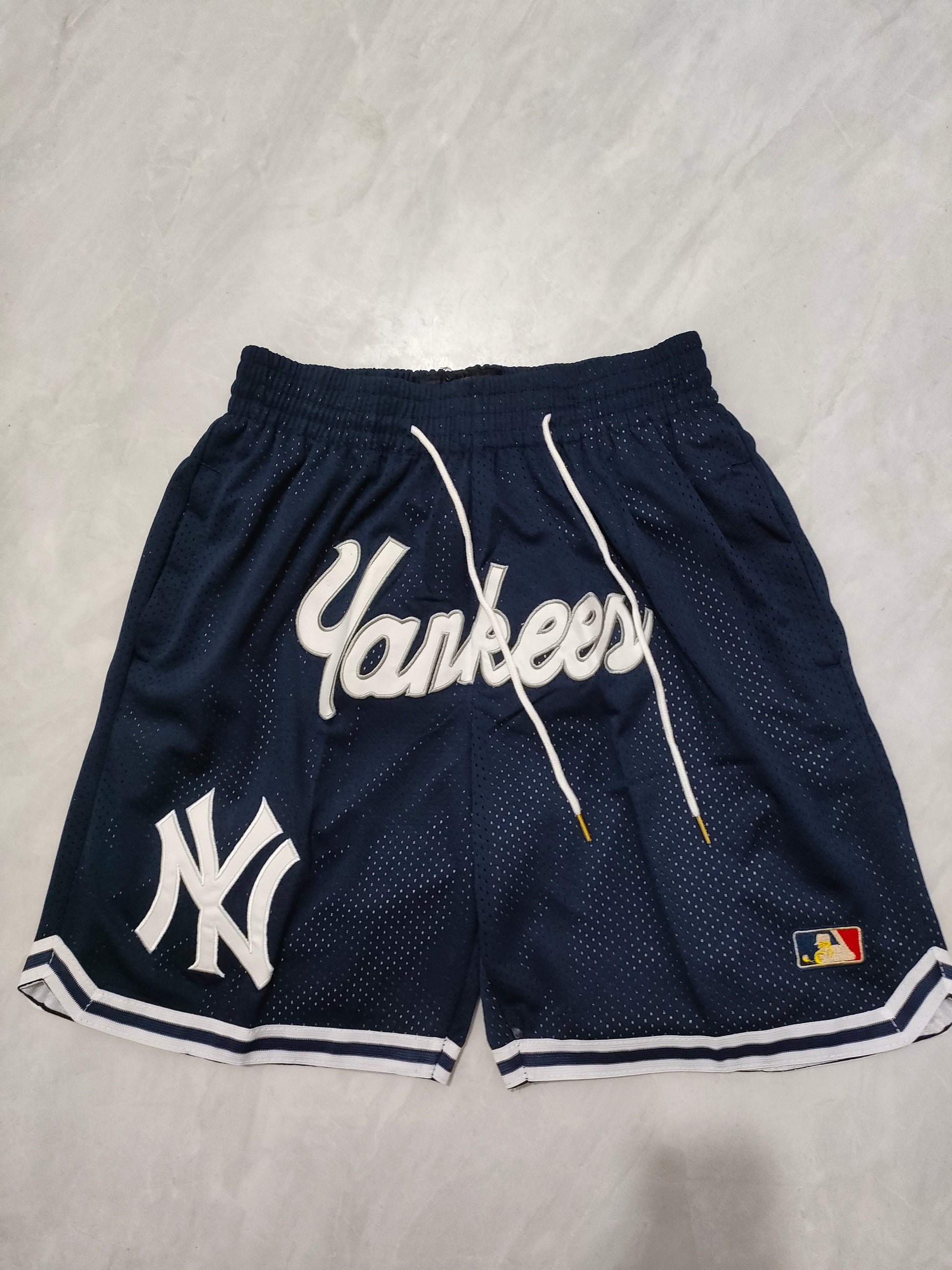 JUST DON New York Yankees Pocket Shorts baseball jersey product view 1