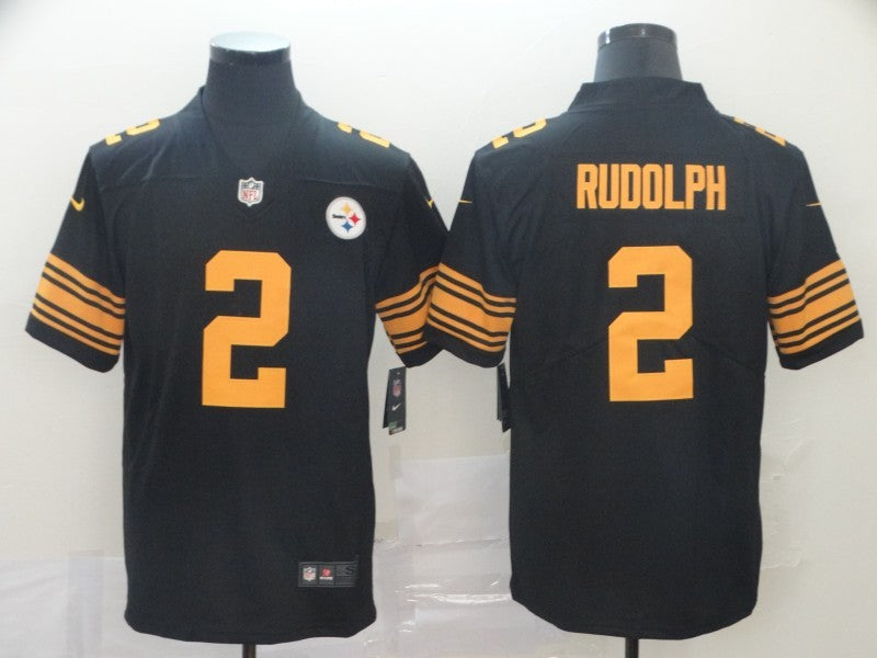 Men's Pittsburgh Steelers Mason Rudolph Black Alternate Legend Jersey football jersey product view 1