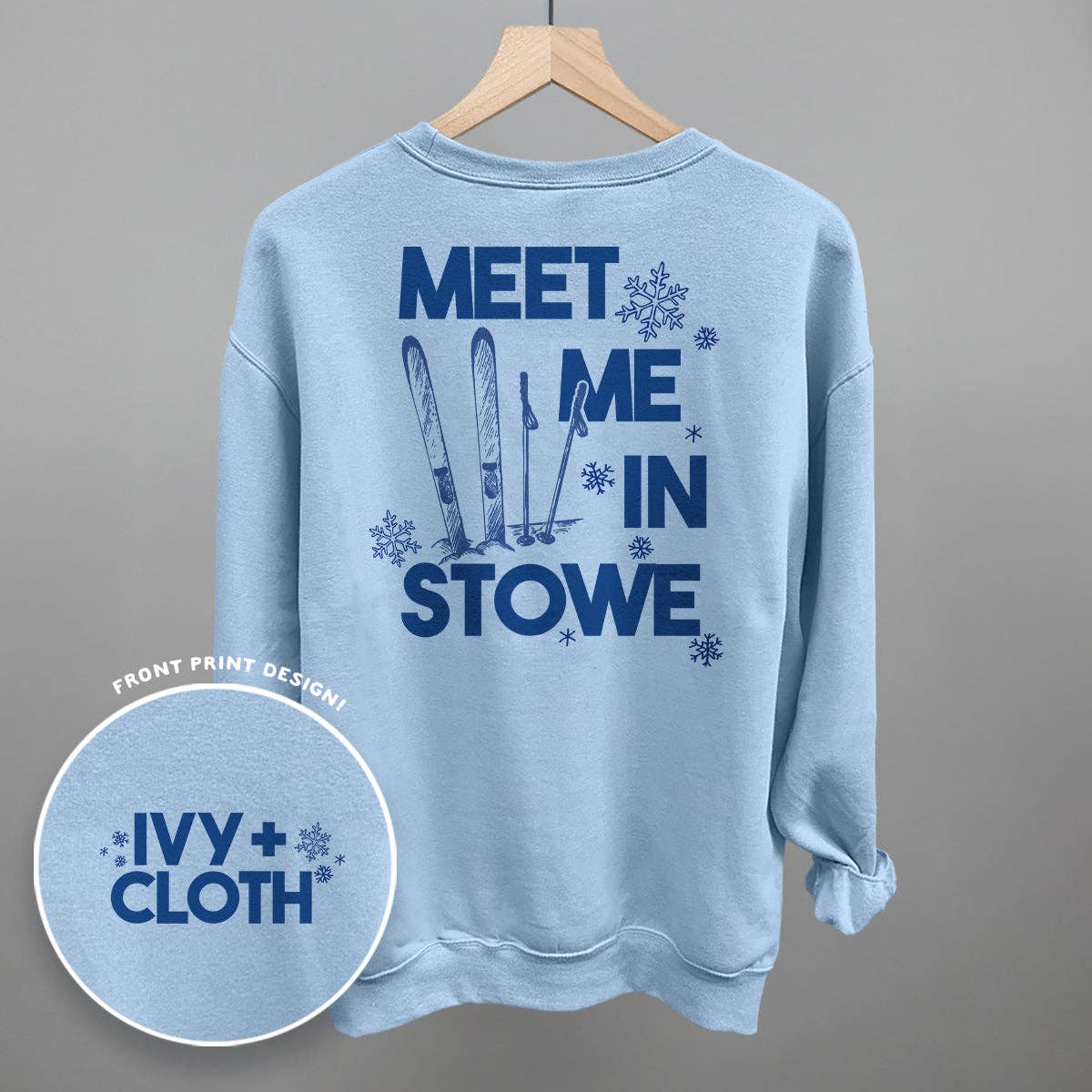 Meet Me in Stowe (Back Print) Unisex T-shirt, Sweatshirt, Hoodie, Long Sleeve Tee - T-Shirt, Sweatshirt, Hoodie