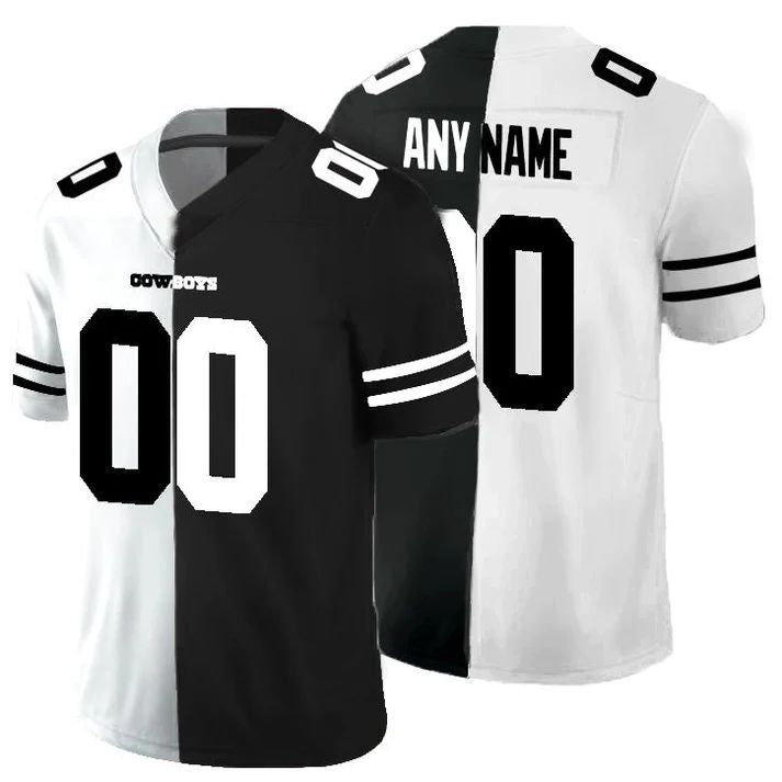 Custom1 Dallas Cowboys Black V White Peace Split Vapor Untouchable Limited Jersey1 Stitched Jersey1 Football Jerseys football jersey product view 1