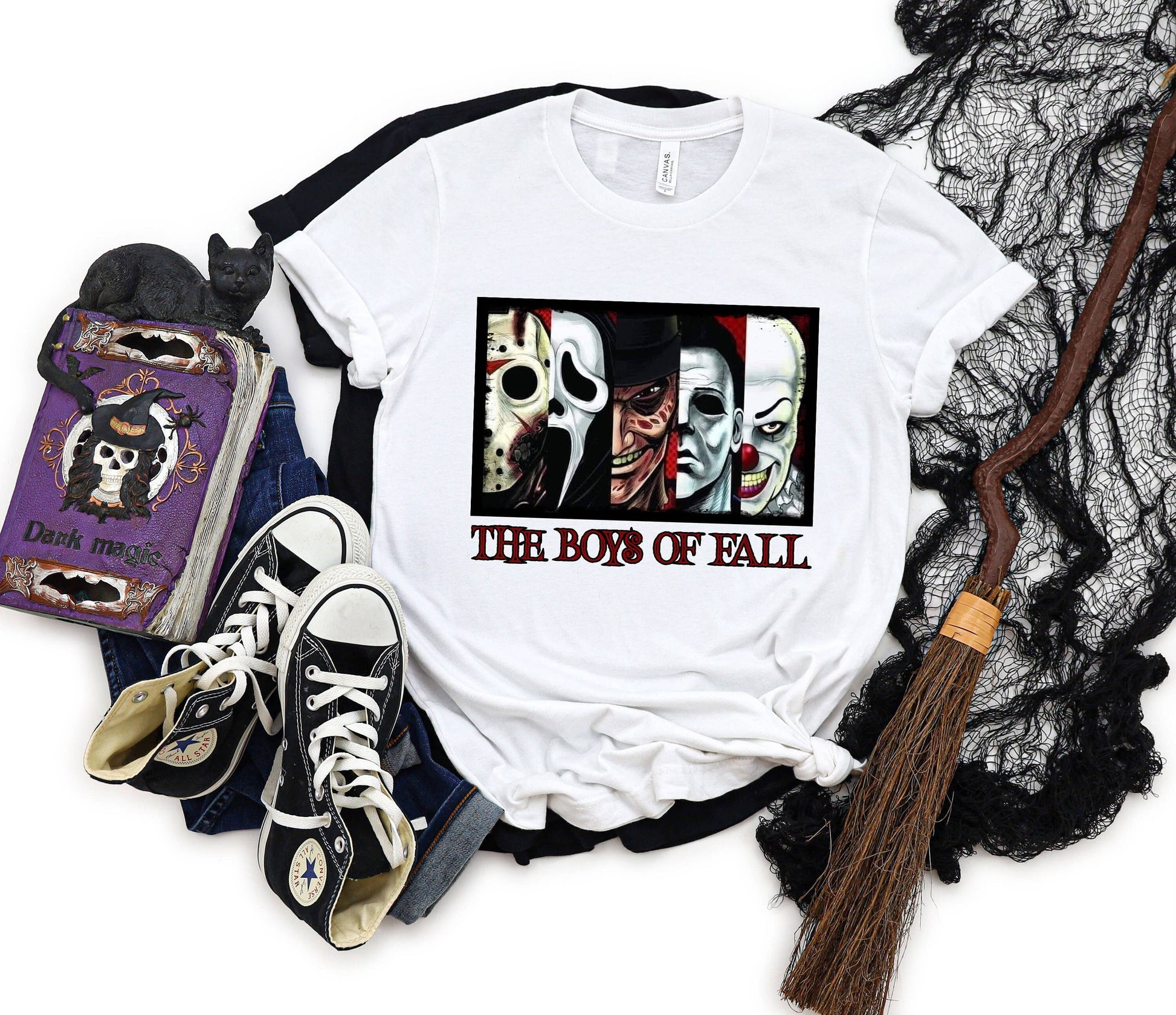 The Boys of Fall Shirt - Spooky Horror Halloween Tee Unisex T-shirt, Sweatshirt, Hoodie, Long Sleeve Tee - T-Shirt, Sweatshirt, Hoodie