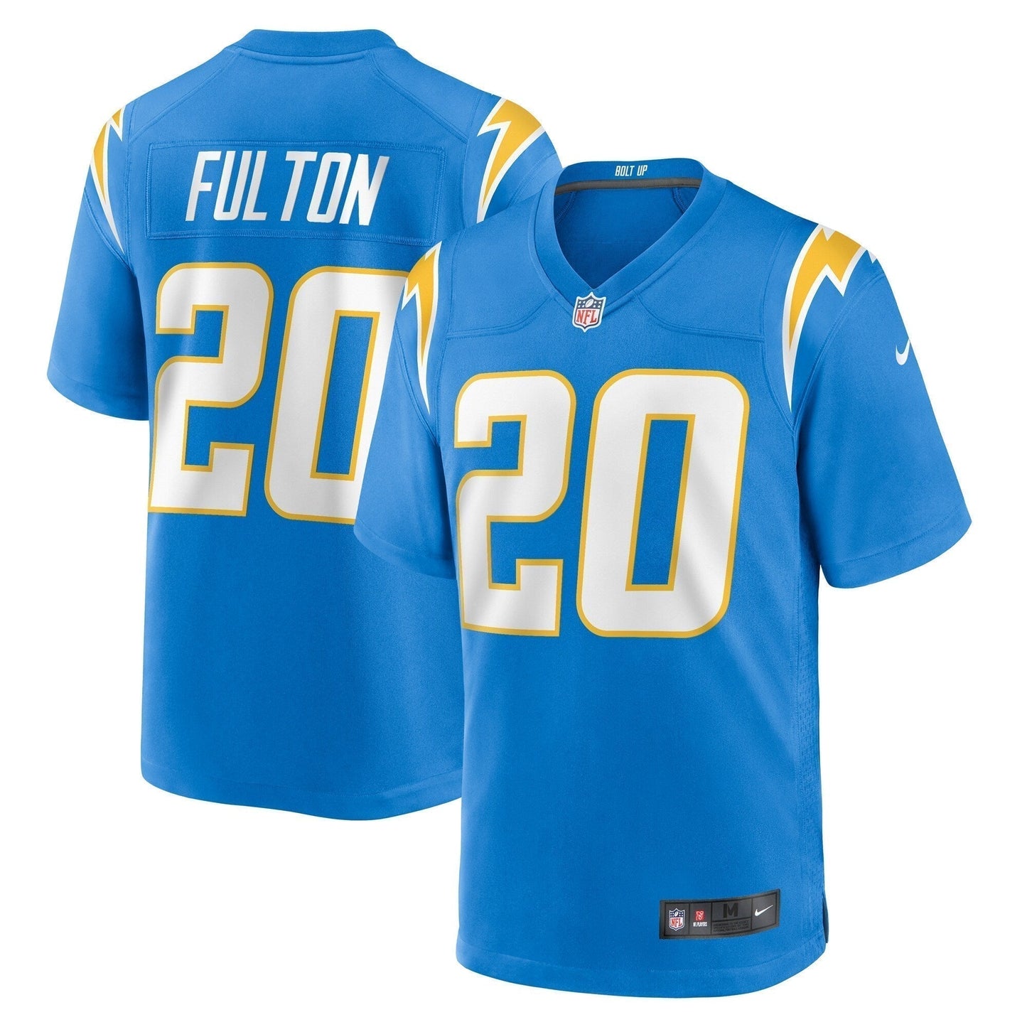 Kristian Fulton Los Angeles Chargers Game Jersey - Powder Blue football jersey product view 1
