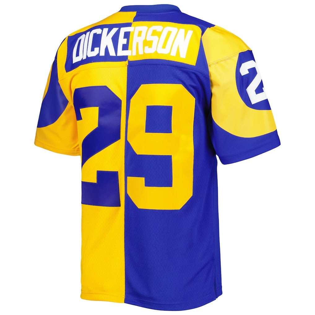LA.Rams #29 Eric Dickerson Royal/Gold 1984 Split Legacy Replica Jersey football jersey product view 1