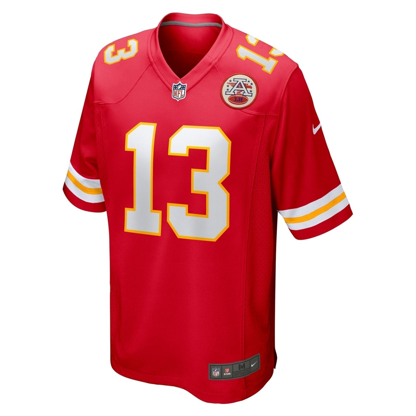Nazeeh Johnson Kansas City Chiefs Game Jersey - Red football jersey product view 2