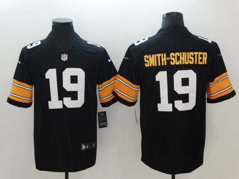 Men's Pittsburgh Steelers JuJu Smith-Schuster Black Player Game Jersey football jersey product view 1