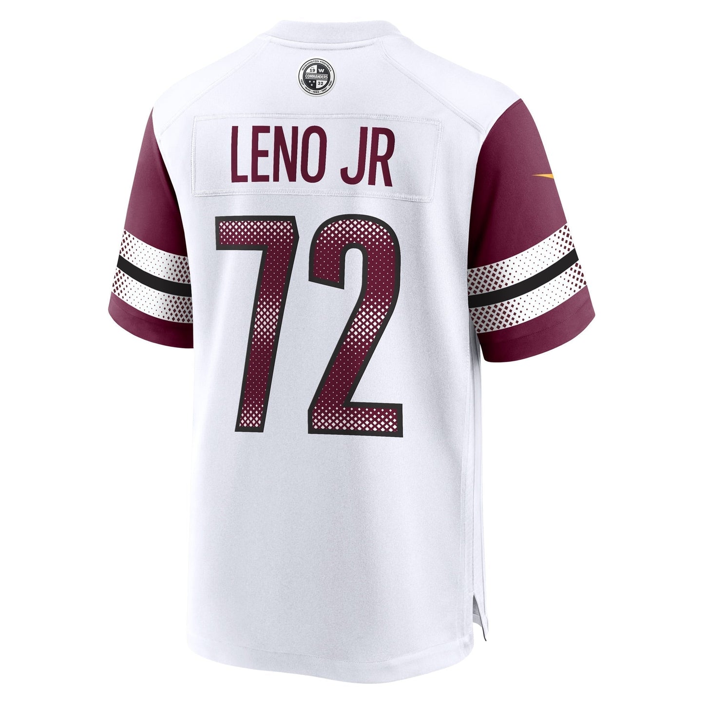 Charles Leno Jr. Washington Commanders Away Game Jersey - White football jersey product view 3