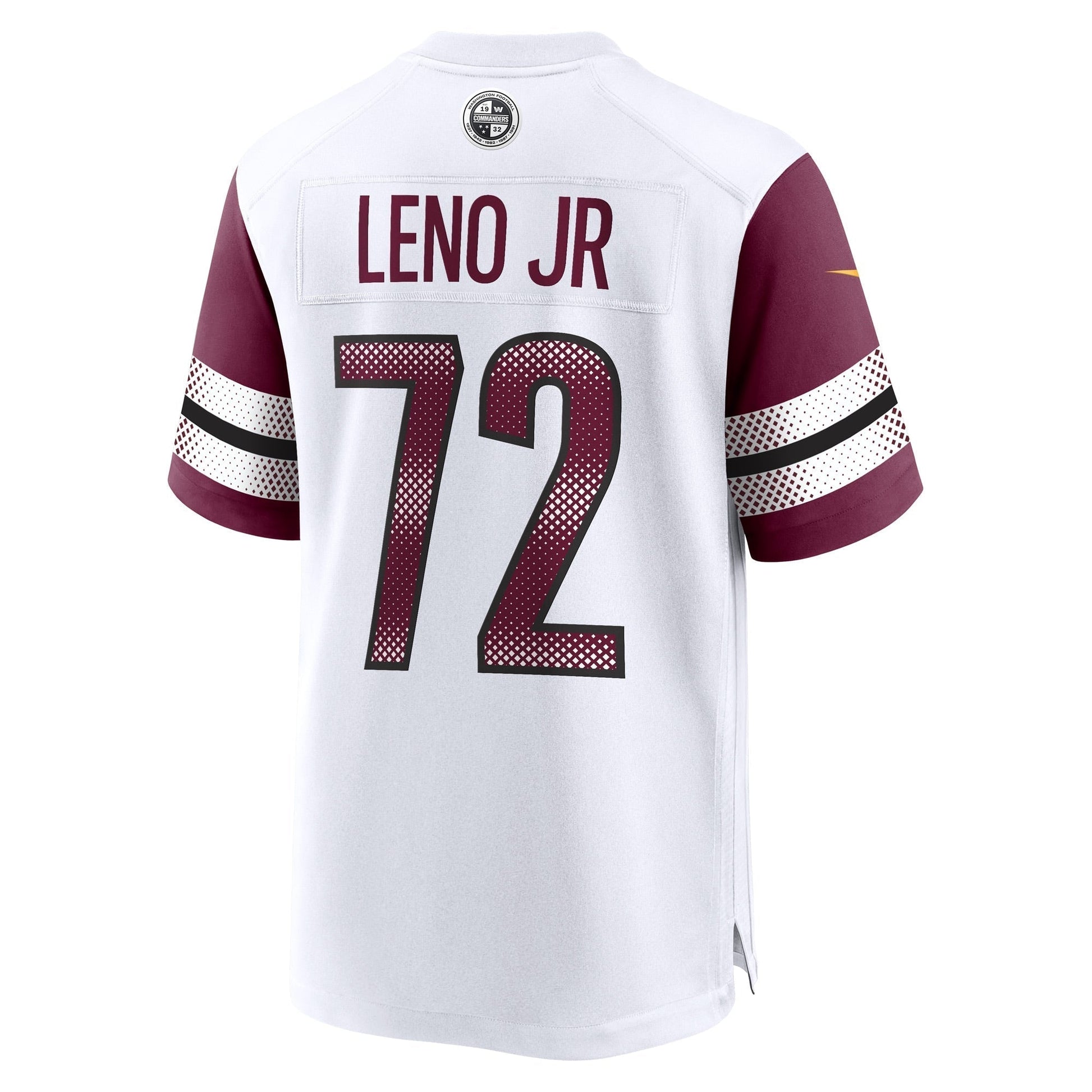Charles Leno Jr. Washington Commanders Away Game Jersey - White football jersey product view 3