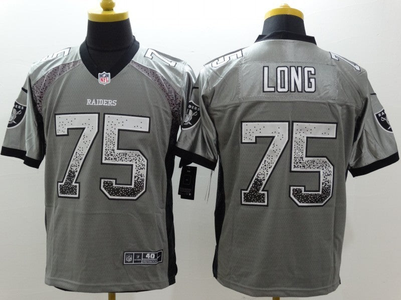 Men's Las Vegas Raiders Howie Long #75 Gray Game Jersey1 football jersey product view 1