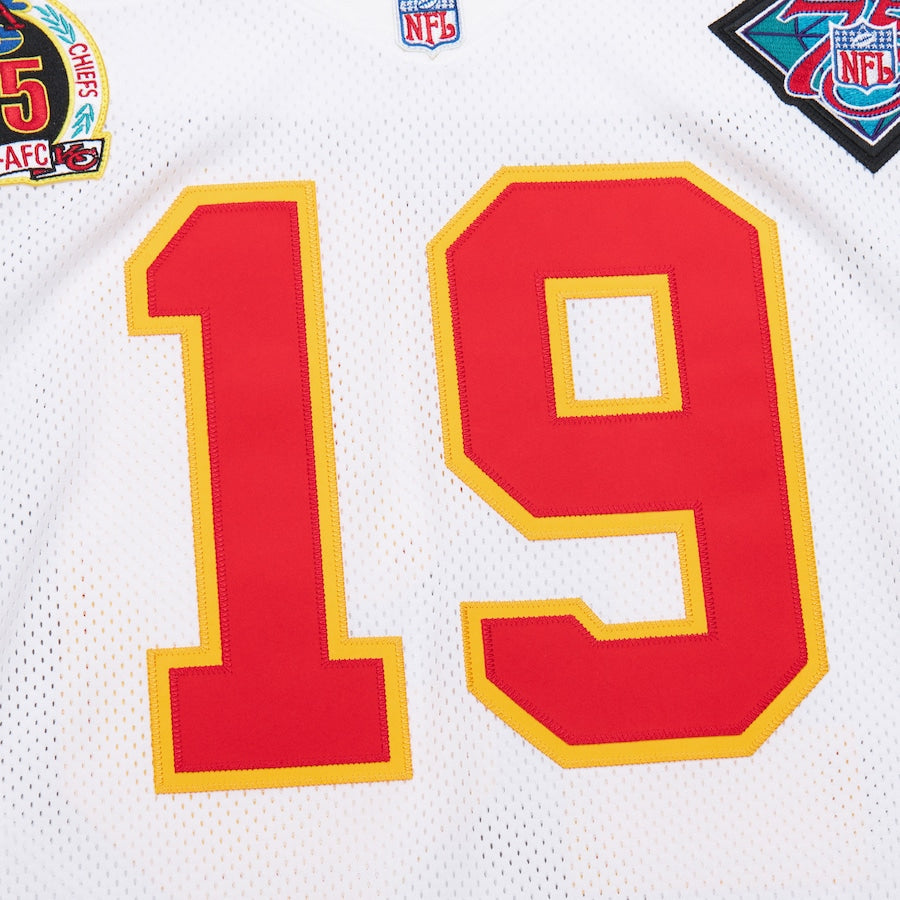 Men's Joe Montana White Kansas City Chiefs 1994 Jersey football jersey product view 3