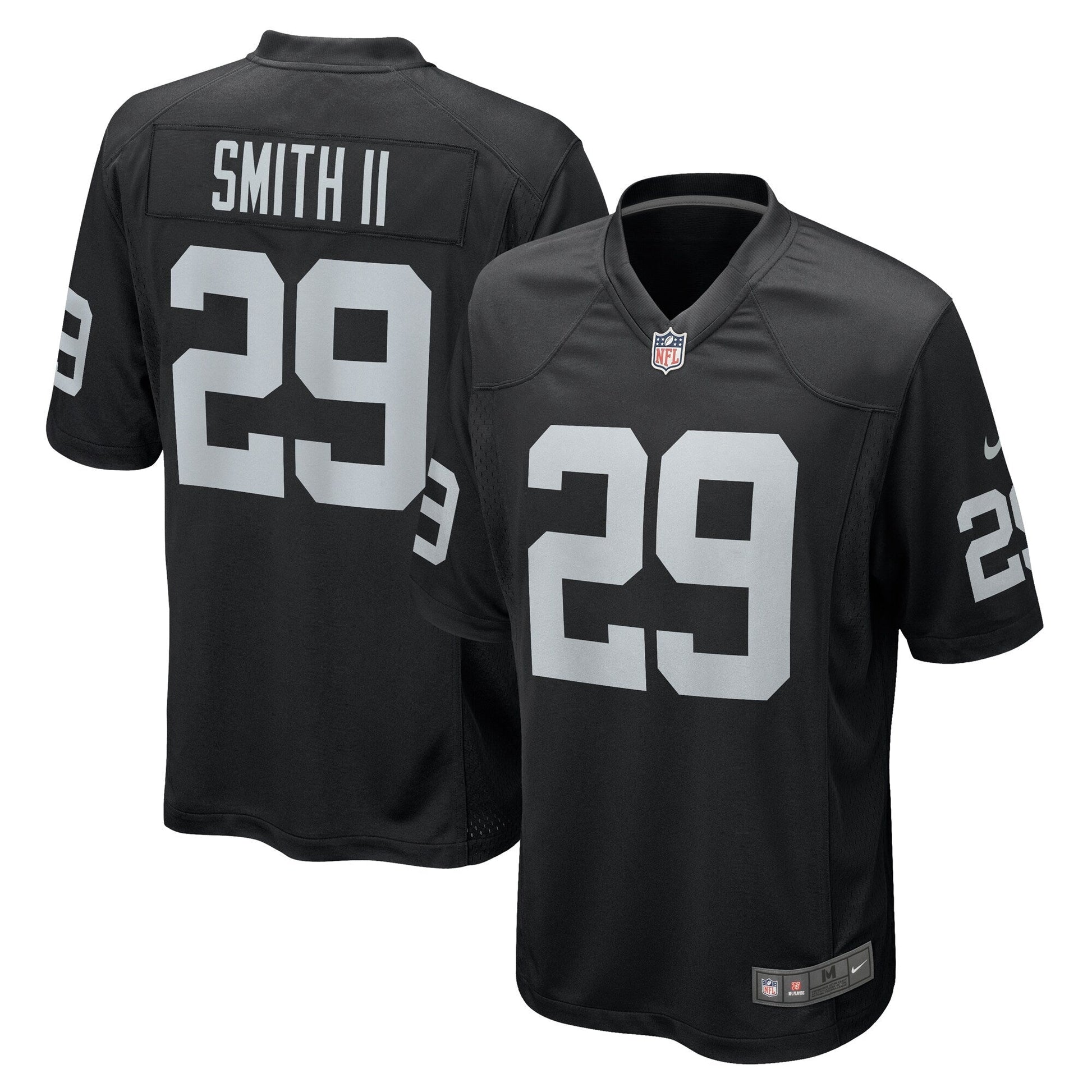 Christopher Smith II Las Vegas Raiders Team Game Jersey - Black football jersey product view 1