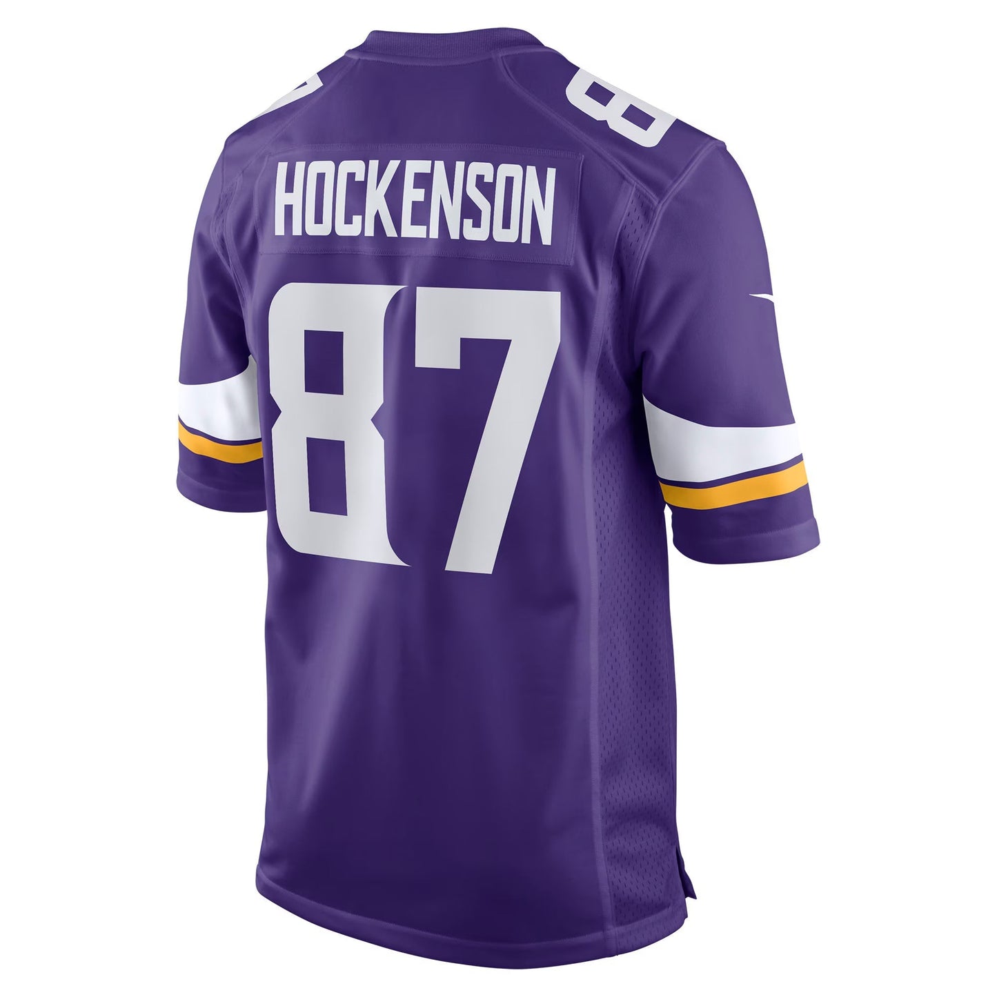 Minnesota Vikings T.J. Hockenson Purple Game Player Jersey football jersey product view 1