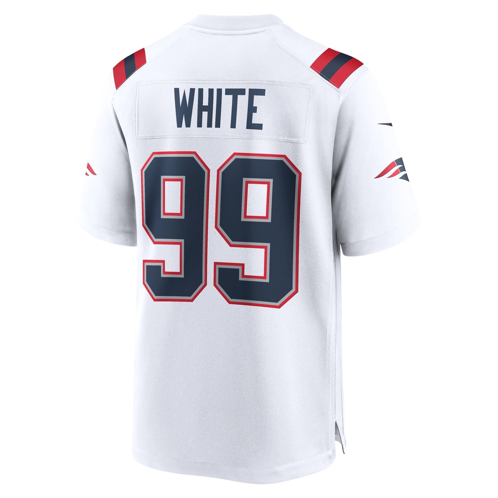 Keion White New England Patriots Game Jersey - White football jersey product view 3