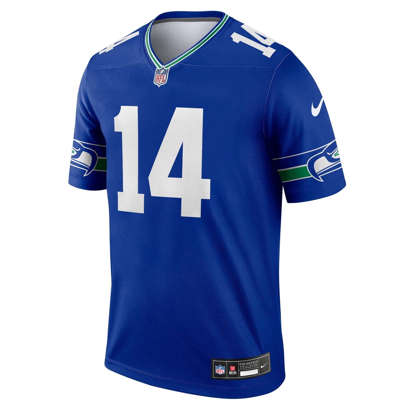 DK Metcalf Seattle Seahawks Throwback Legend Jersey - Royal football jersey product view 2