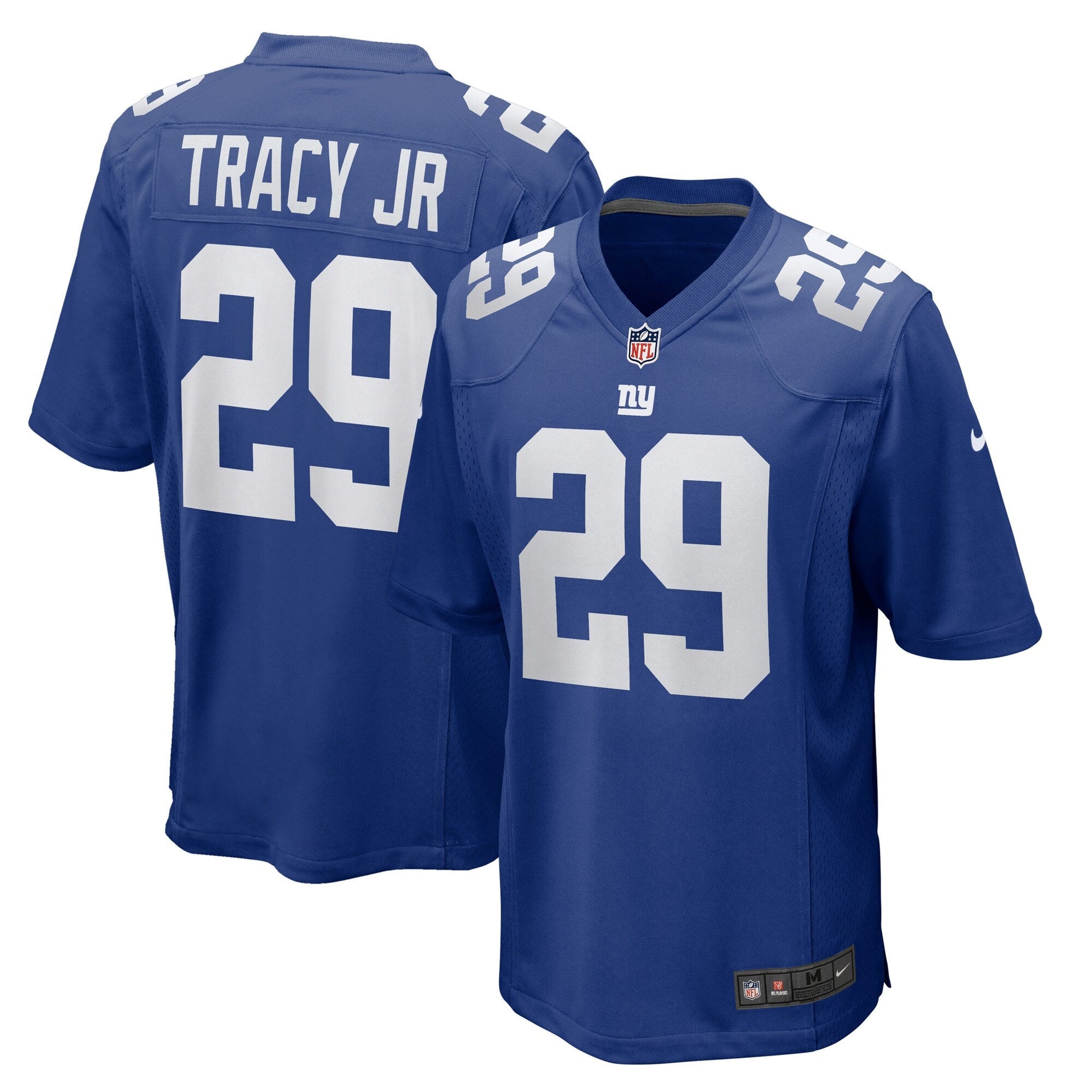 Tyrone Tracy Jr. New York Giants Team Game Jersey - Royal football jersey product view 1