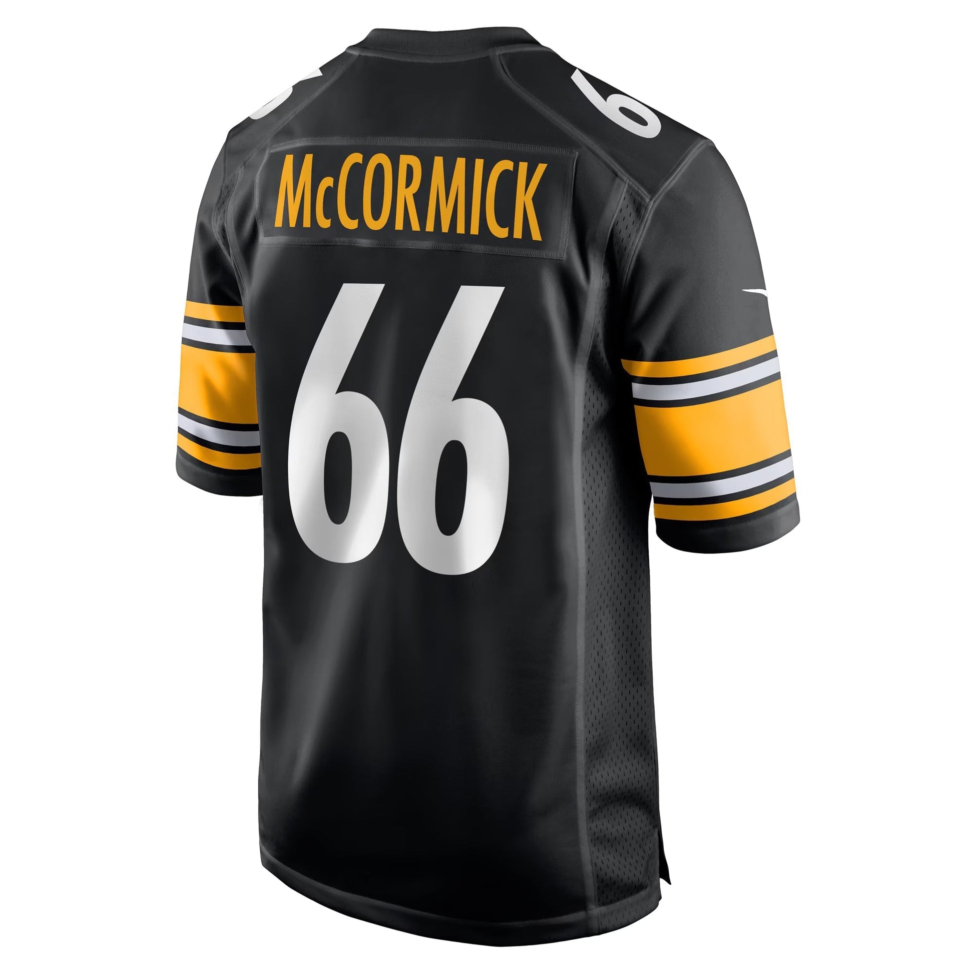 Pittsburgh Steelers Mason McCormick Black Game Jersey football jersey product view 3