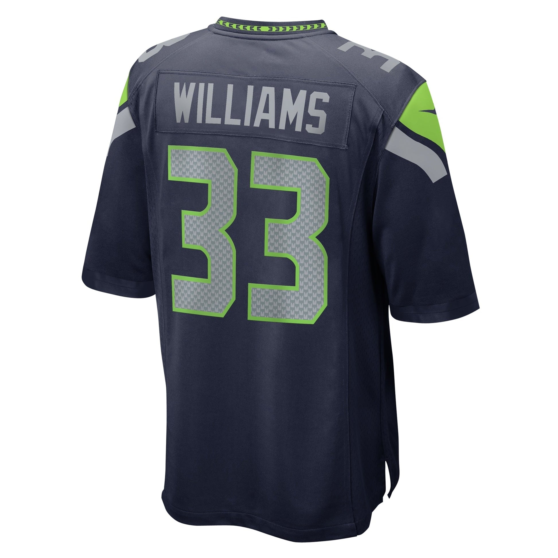 Dee Williams Seattle Seahawks Game Jersey - College Navy football jersey product view 3